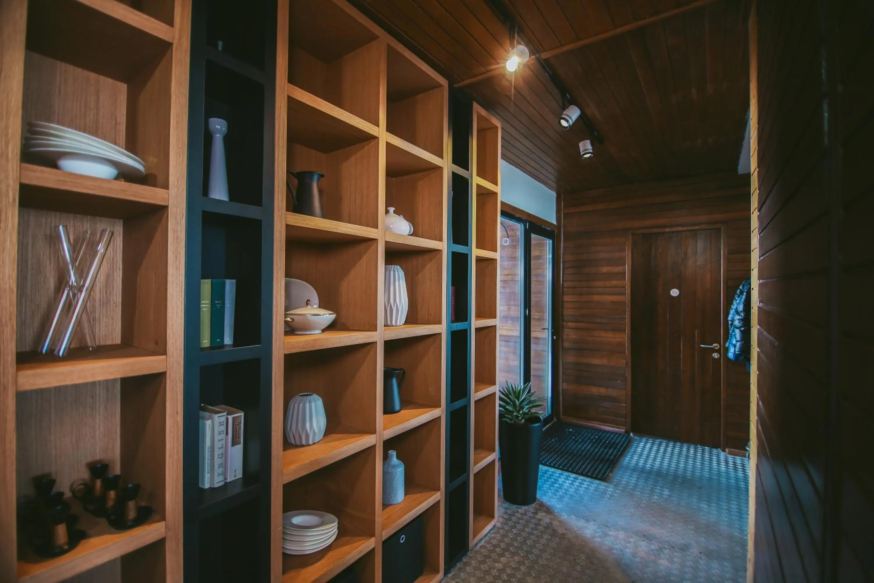 Library in Quadrum Hotel