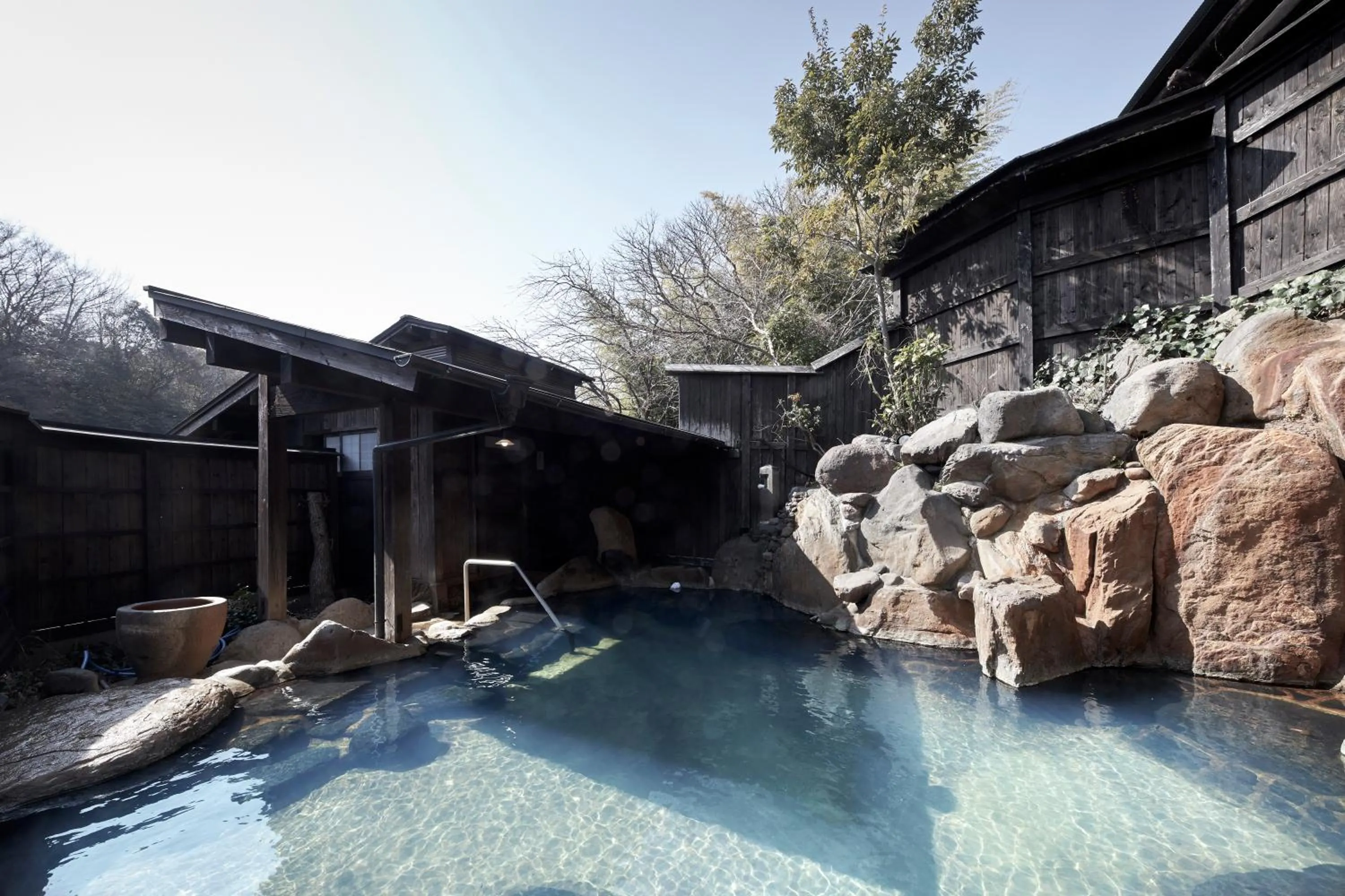Hot Spring Bath in Ryokan Yamanoyu