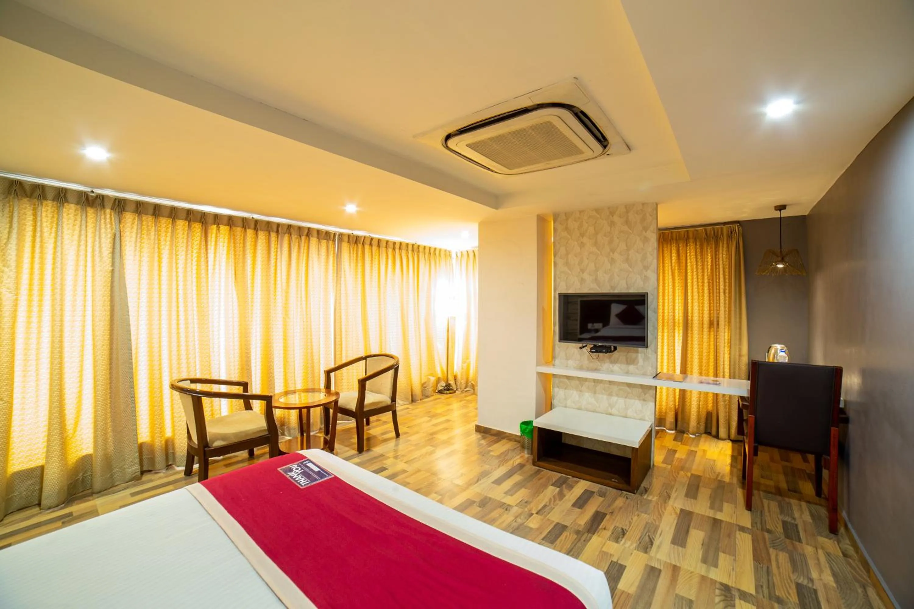 Bedroom, Bed in Icon Business Hotel by Bhagini