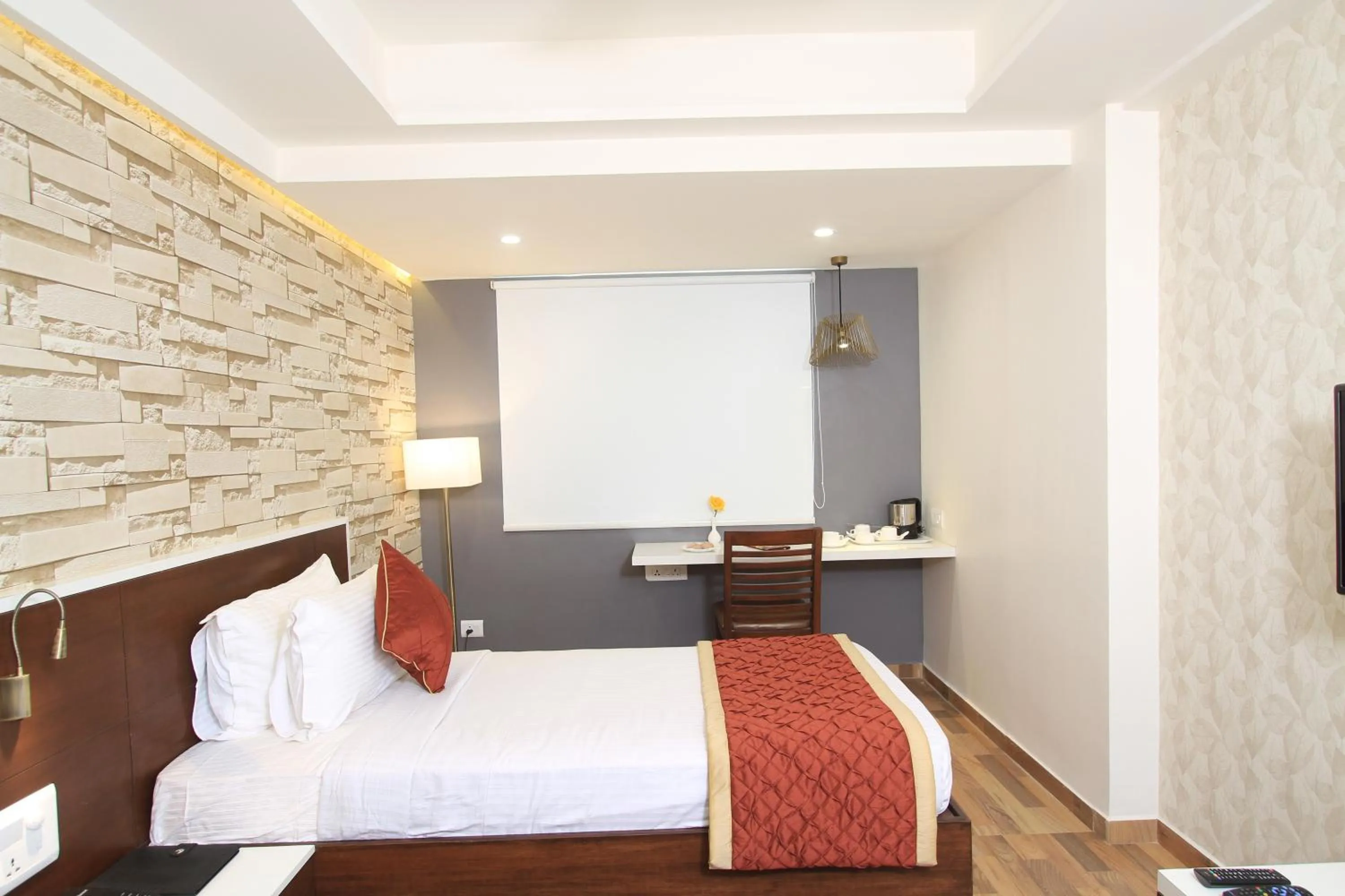 Bedroom, Bed in Icon Business Hotel by Bhagini