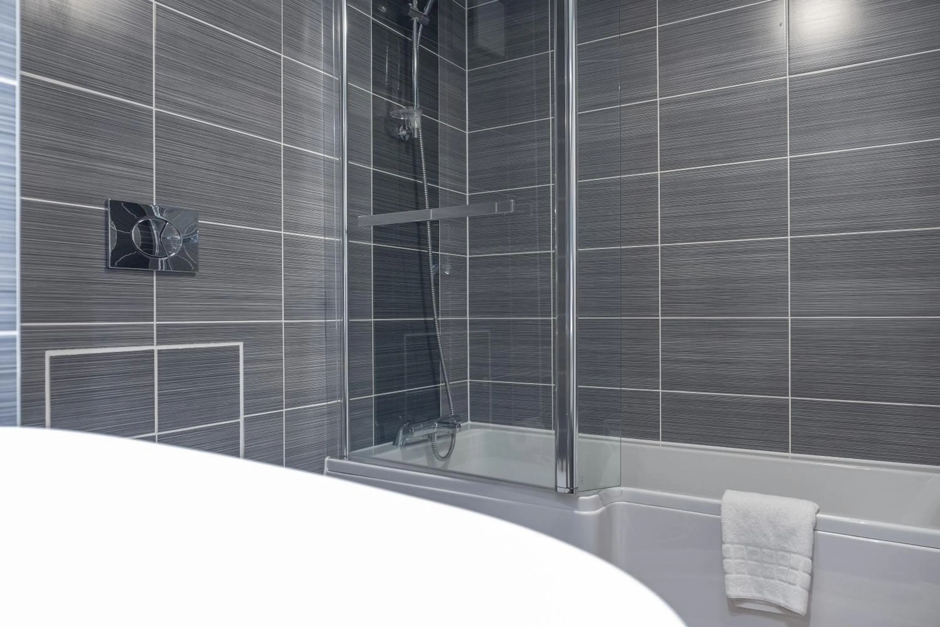 Bathroom in Burleigh Court Hotel and Leisure