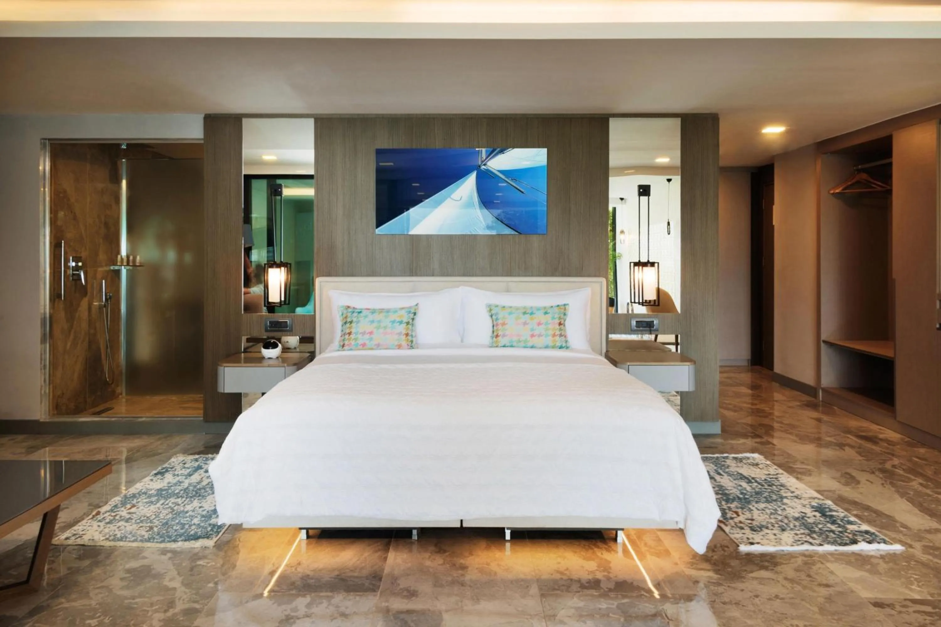 Swimming pool, Bed in Le Meridien Bodrum Beach Resort