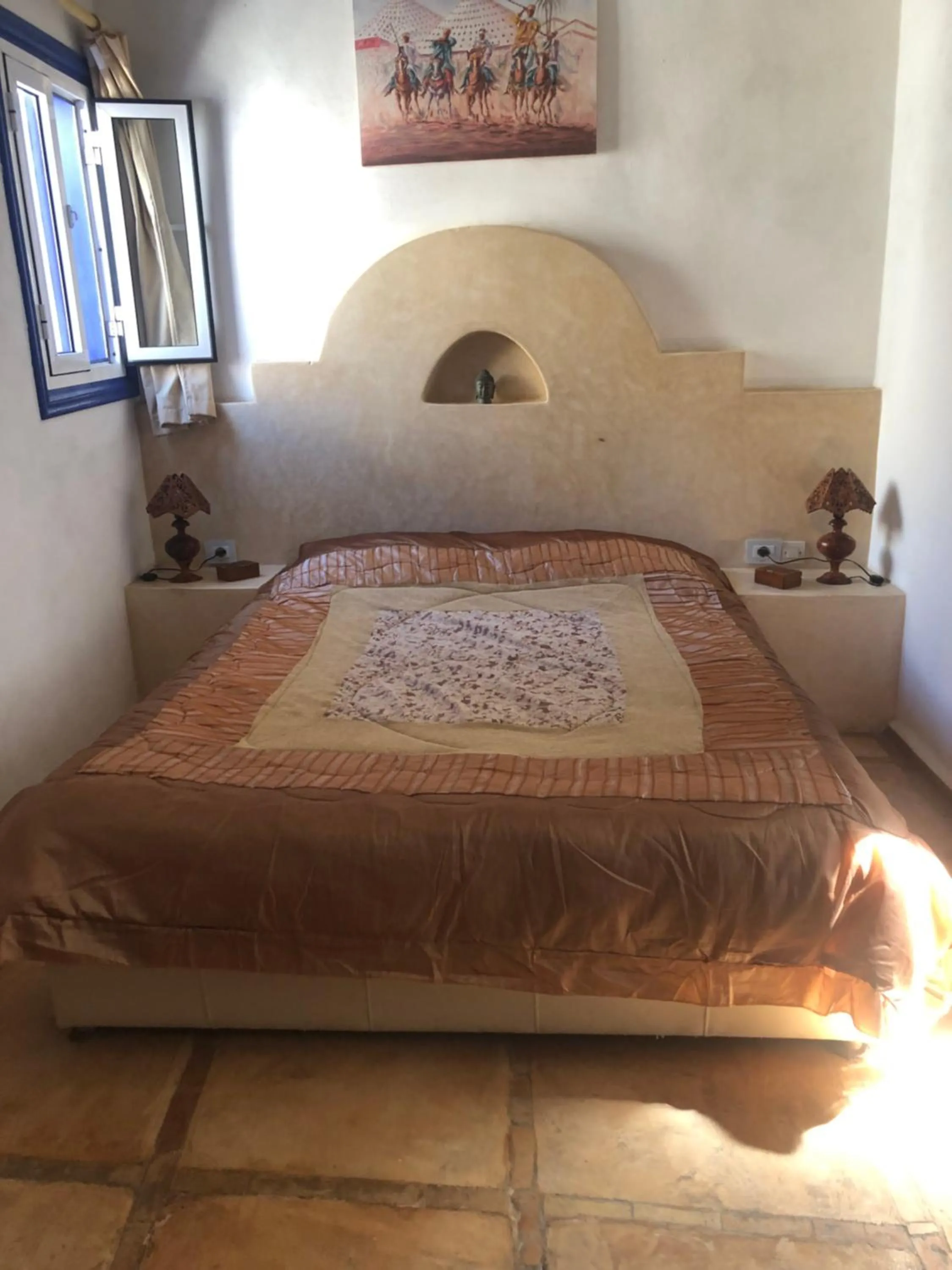 Bed in Riad Gloria