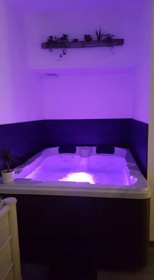 Hot Tub in Au Charme de Pépiole