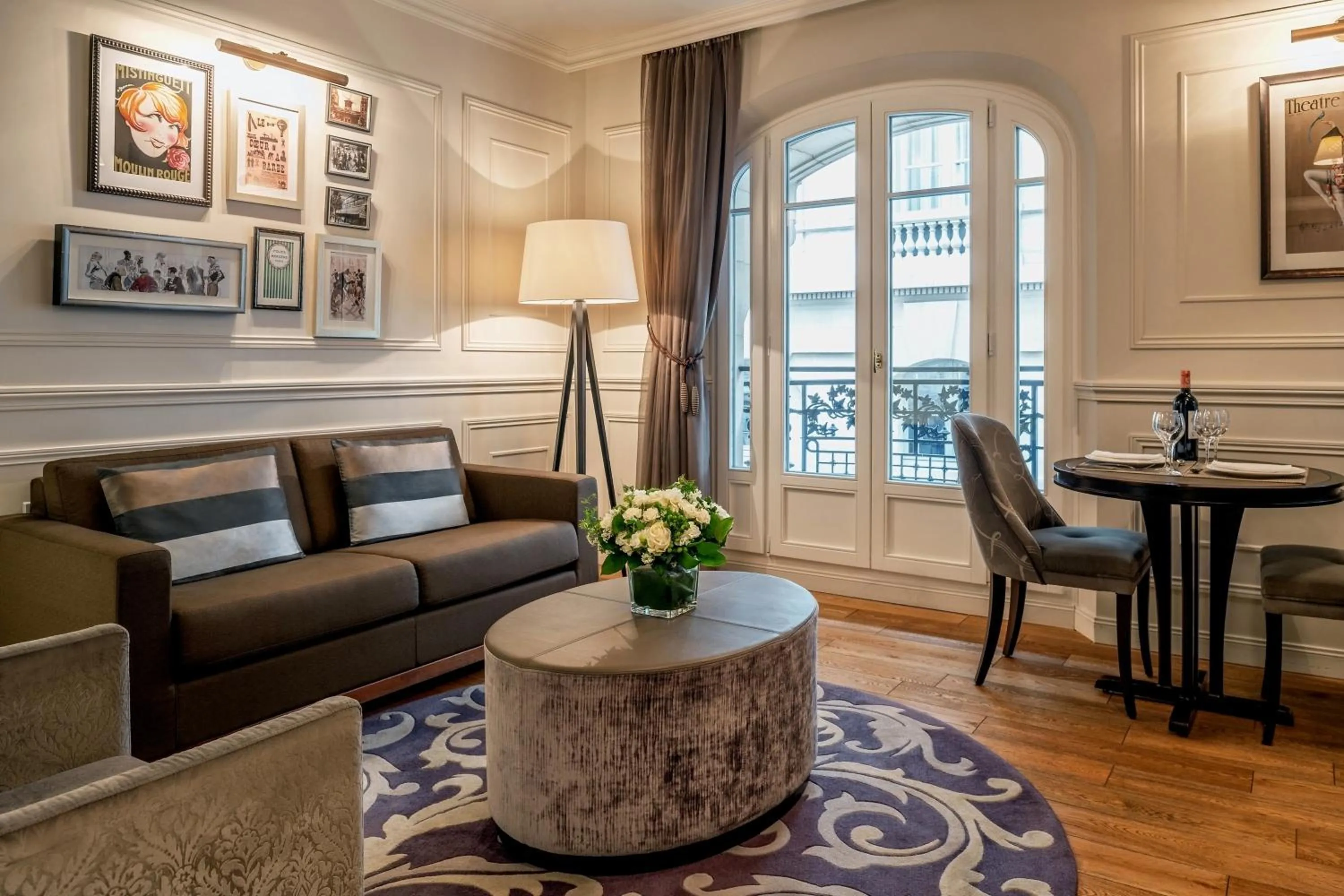 Living room in La Clef Louvre Paris by The Crest Collection