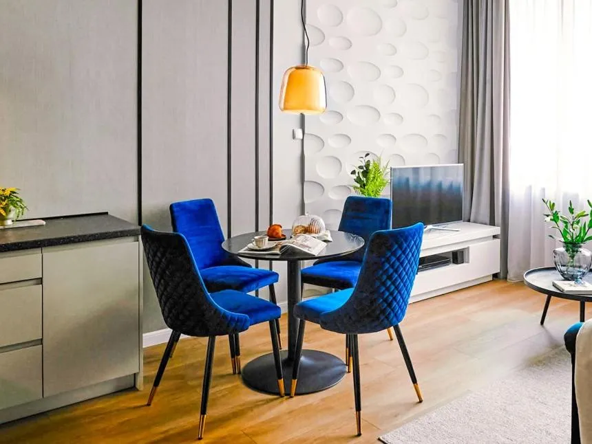 Dining area in Wielopole17 Max Apartment with AC