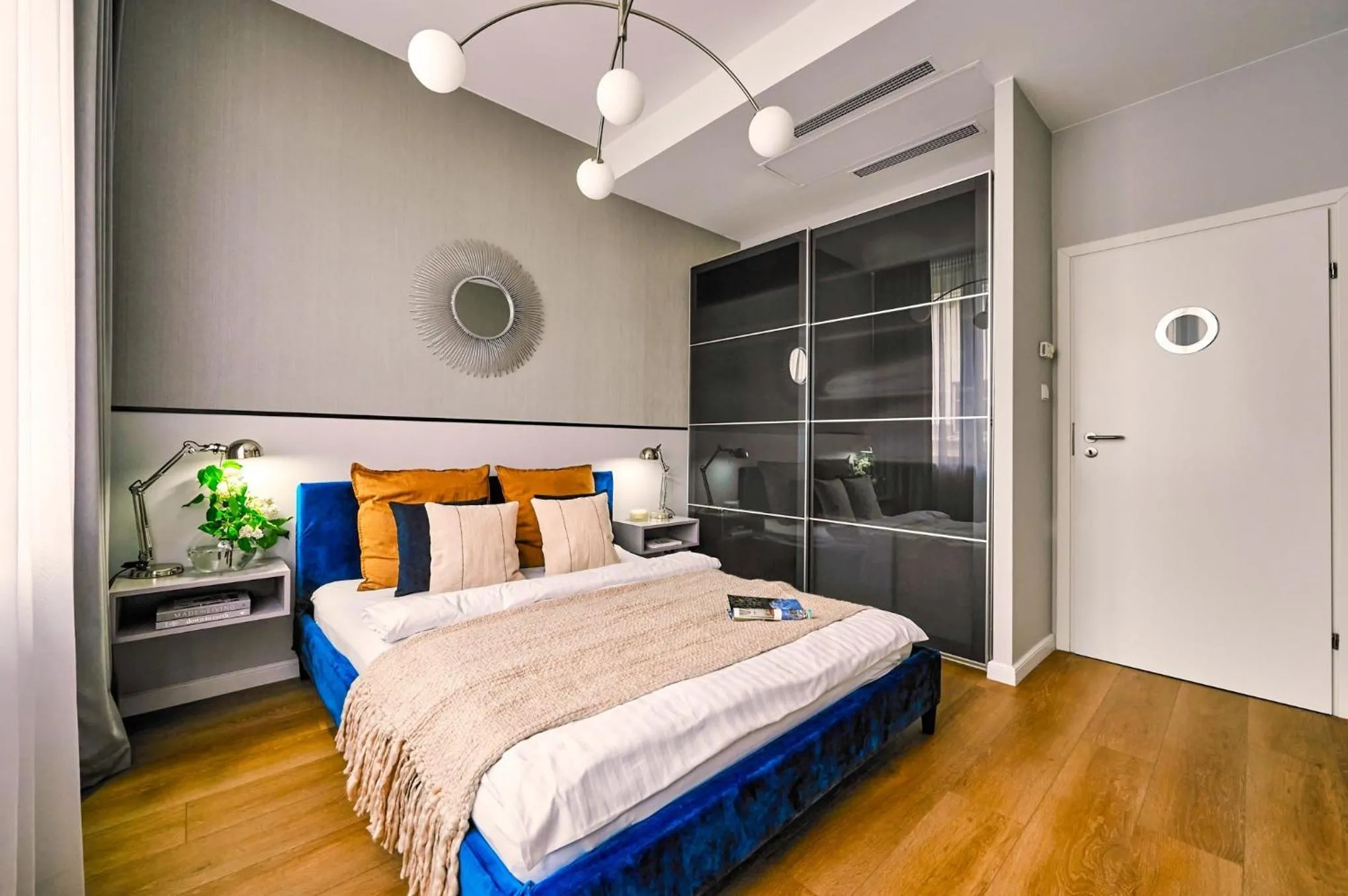 Bed in Wielopole17 Max Apartment with AC