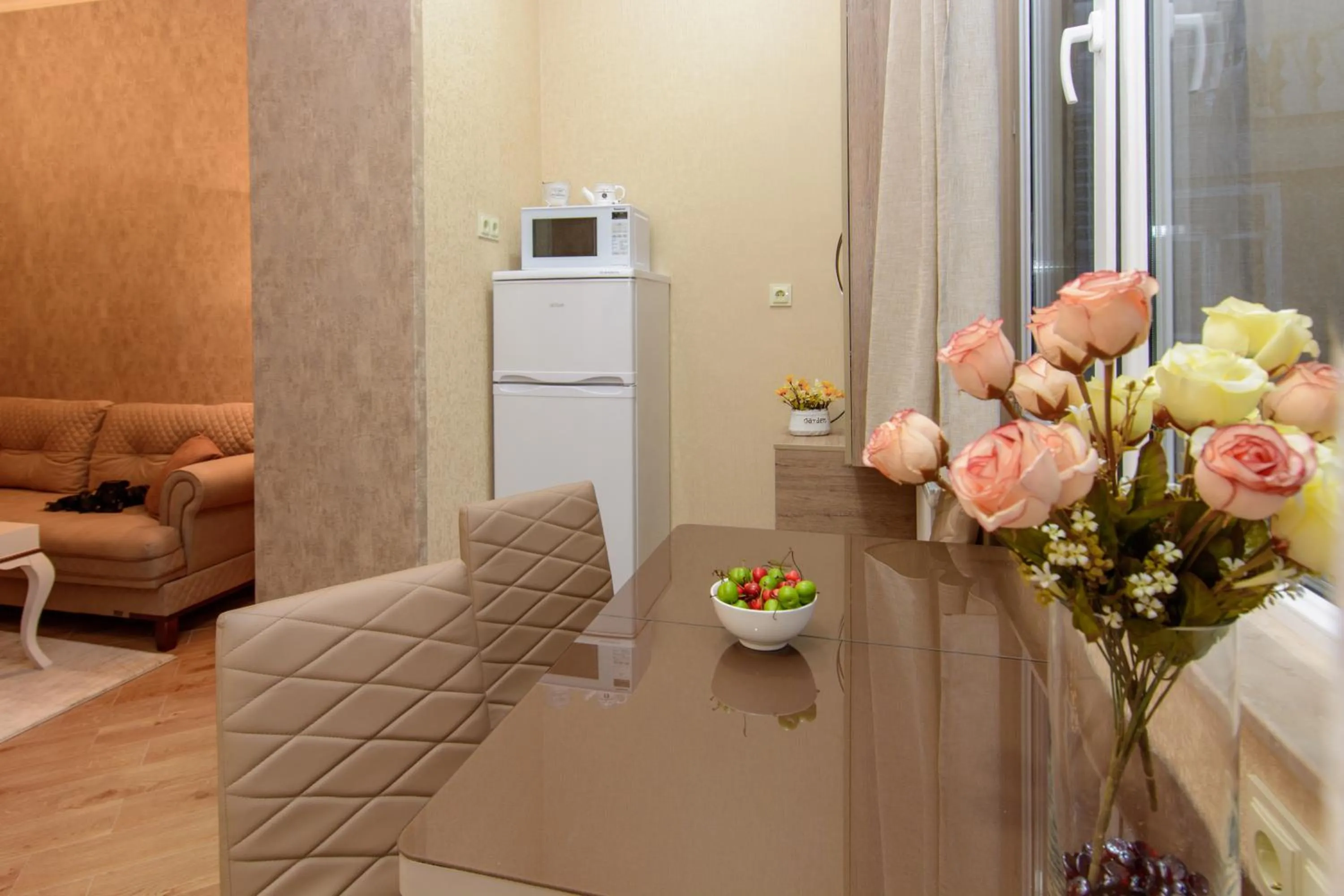 Kitchen or kitchenette in Dat Exx Apartments on Marjanishvili