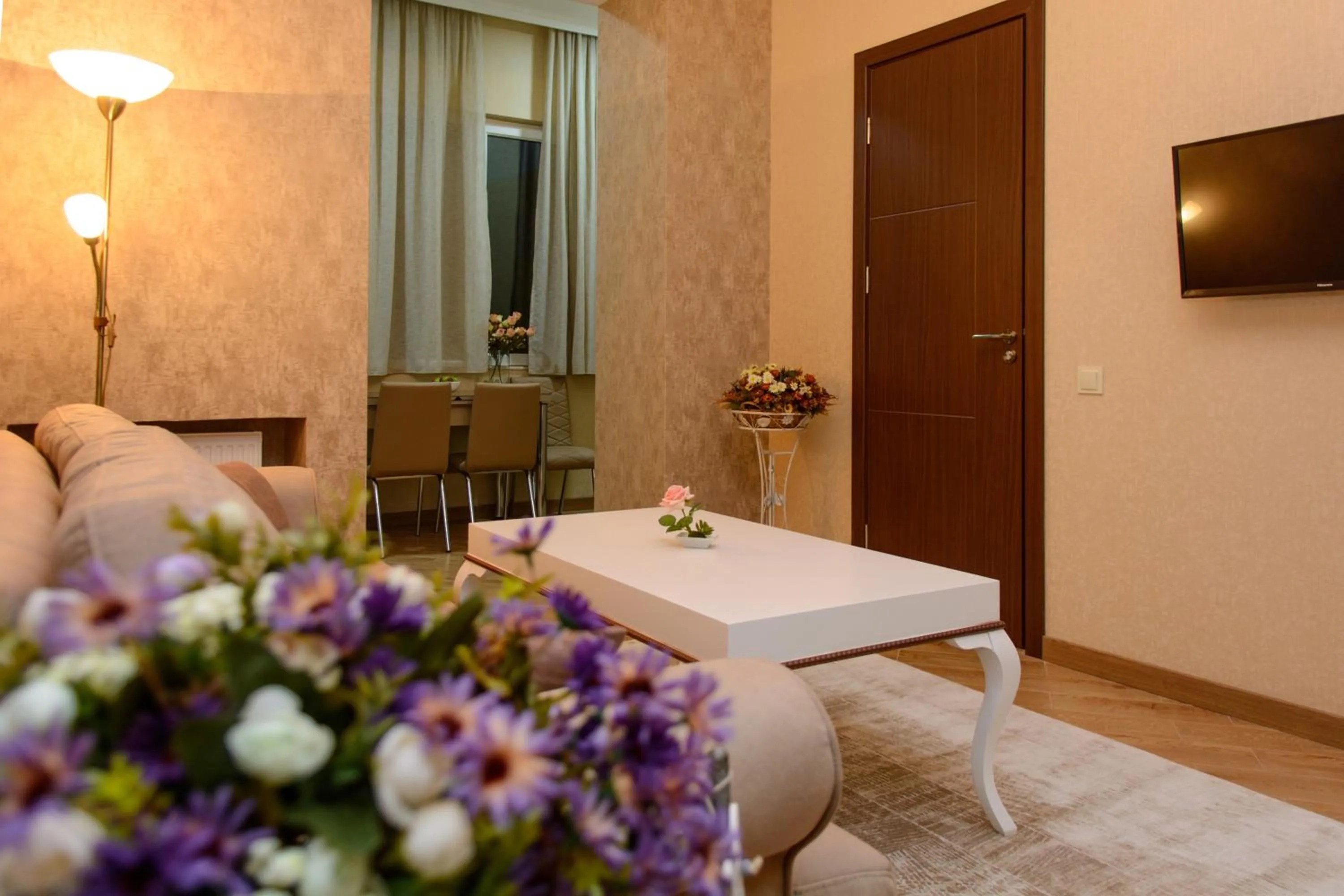 Living room in Dat Exx Apartments on Marjanishvili