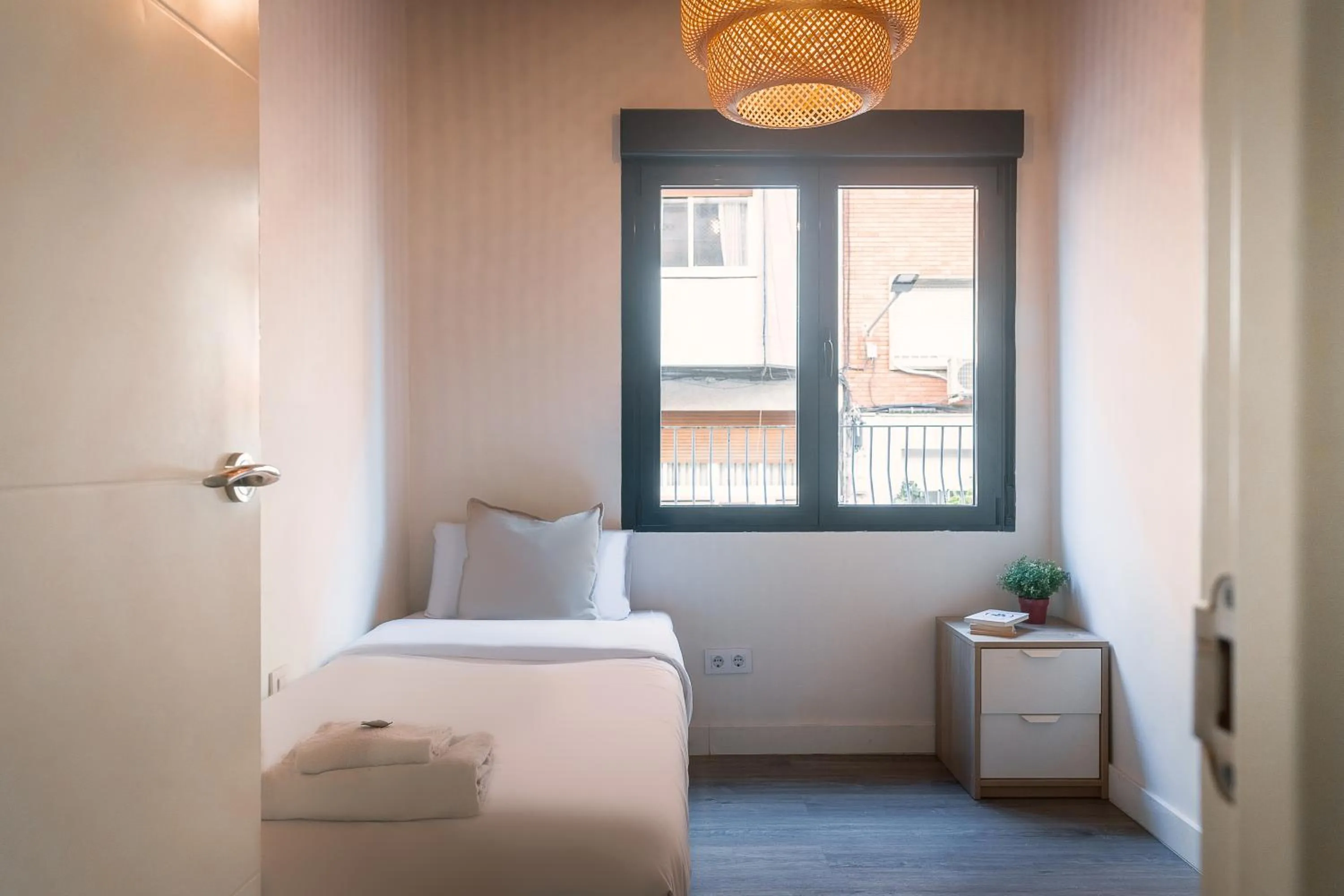 Bedroom, Bed in Modern Catalan Apartments by Olala Homes