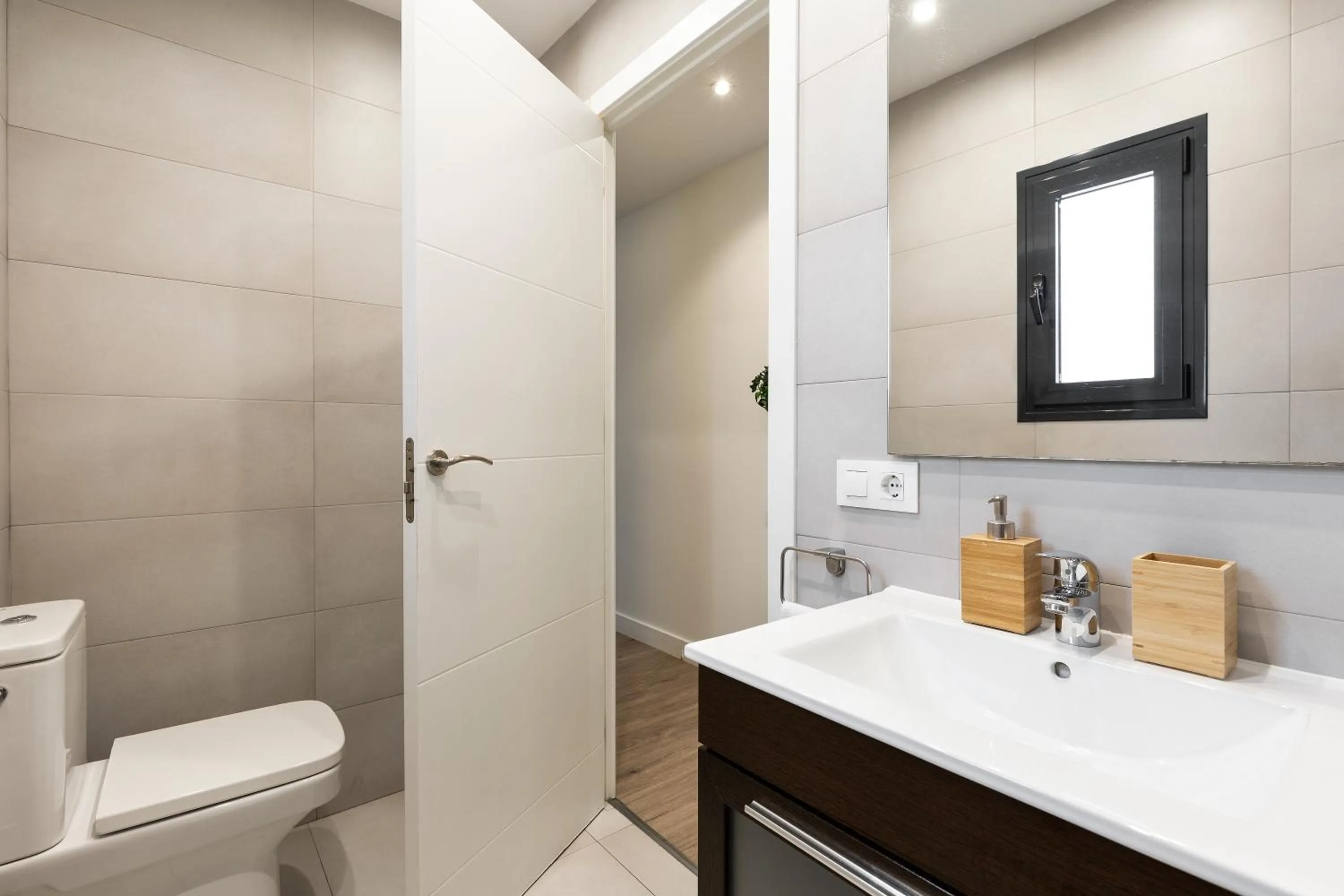 Bathroom in Modern Catalan Apartments by Olala Homes