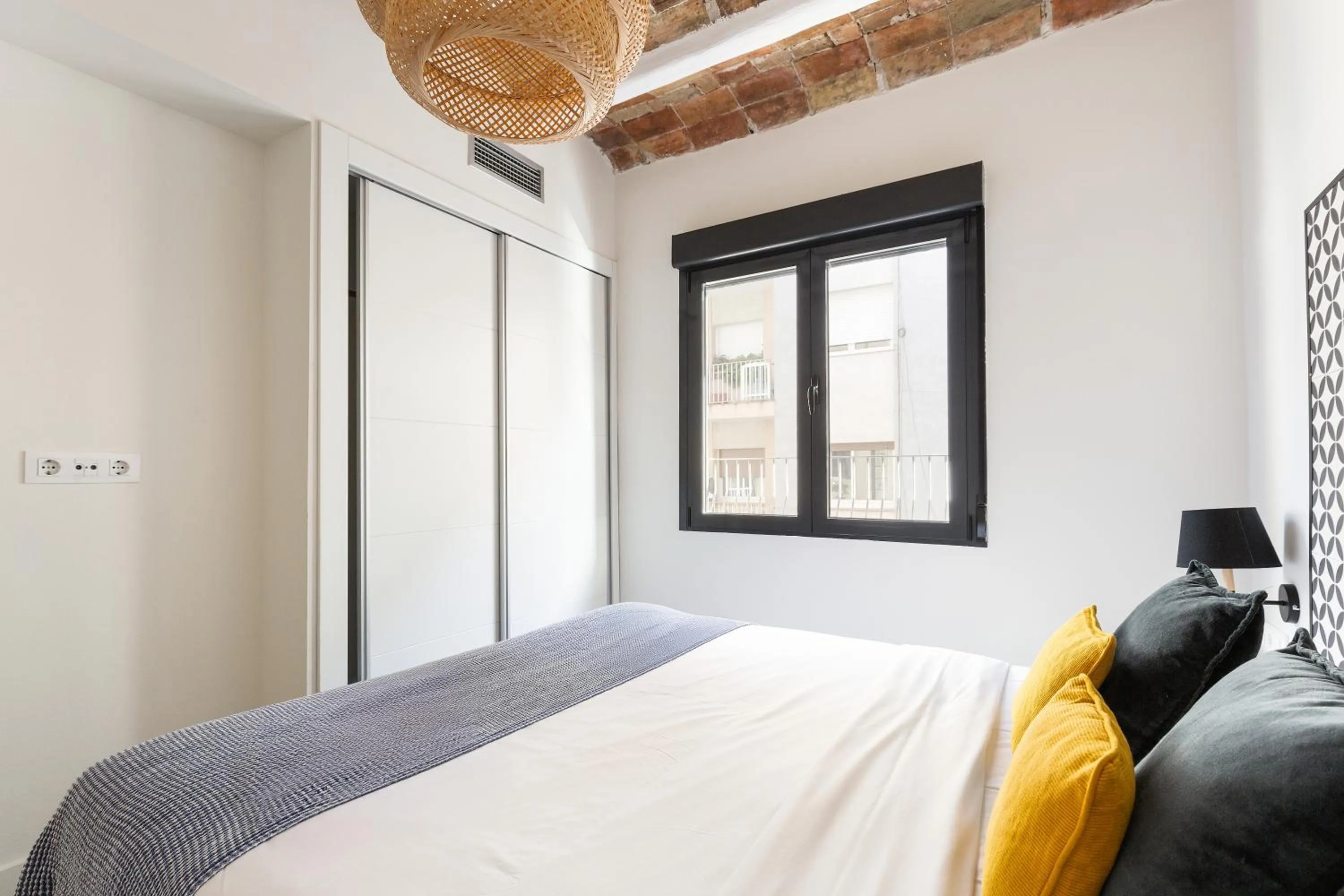 Bedroom, Bed in Modern Catalan Apartments by Olala Homes