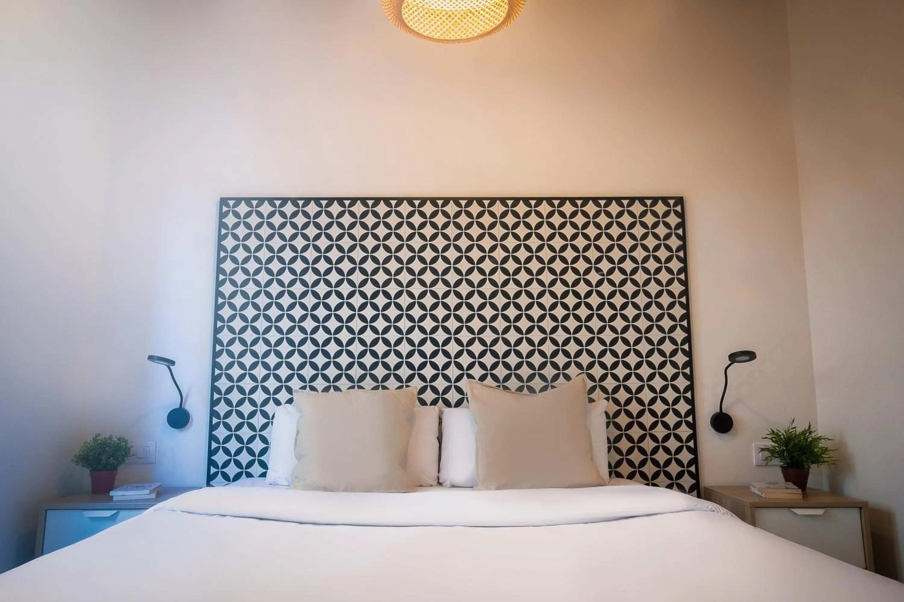 Bedroom, Bed in Modern Catalan Apartments by Olala Homes