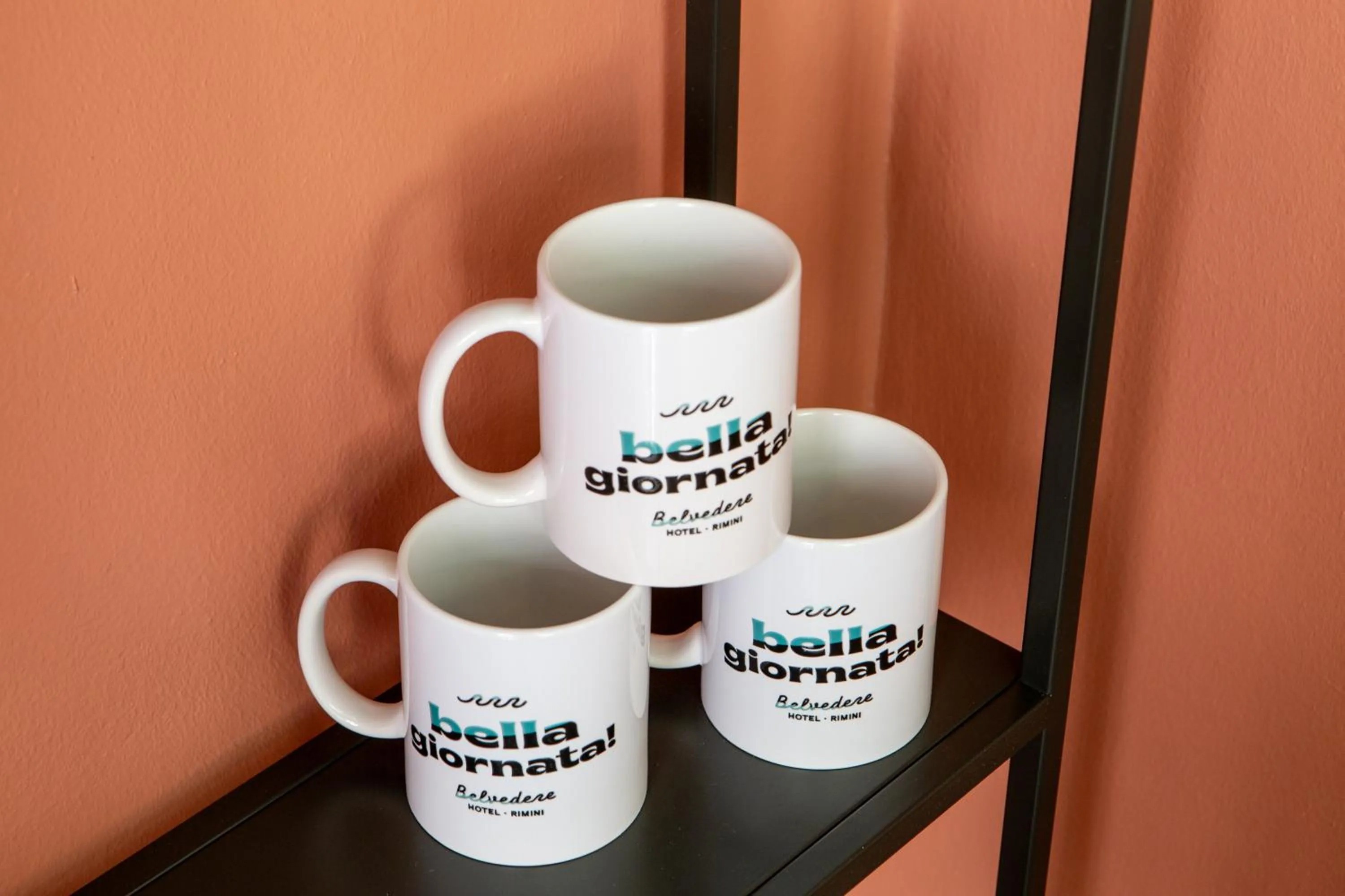 Text overlay in Hotel Belvedere Rimini