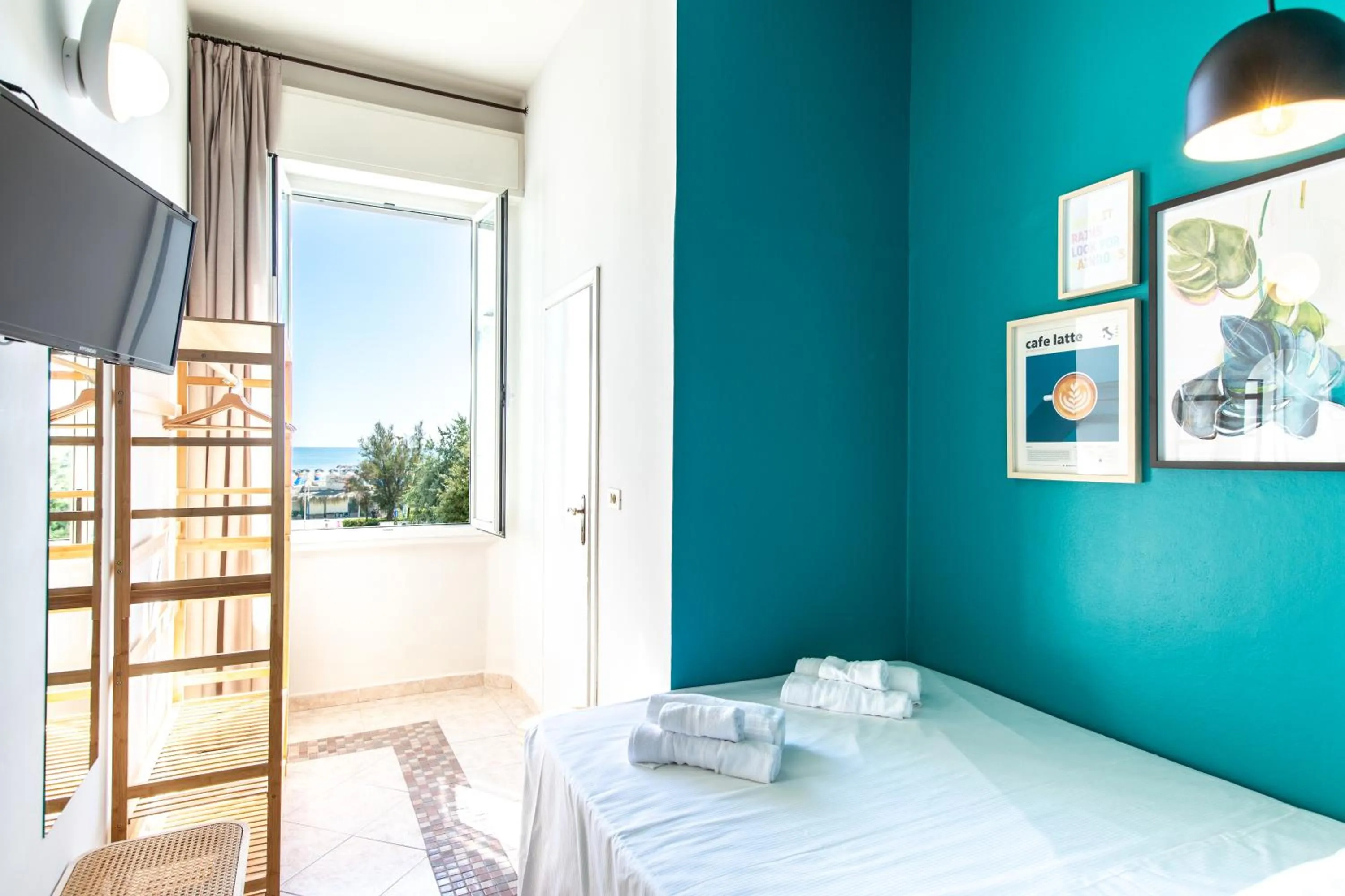 Bed in Hotel Belvedere Rimini