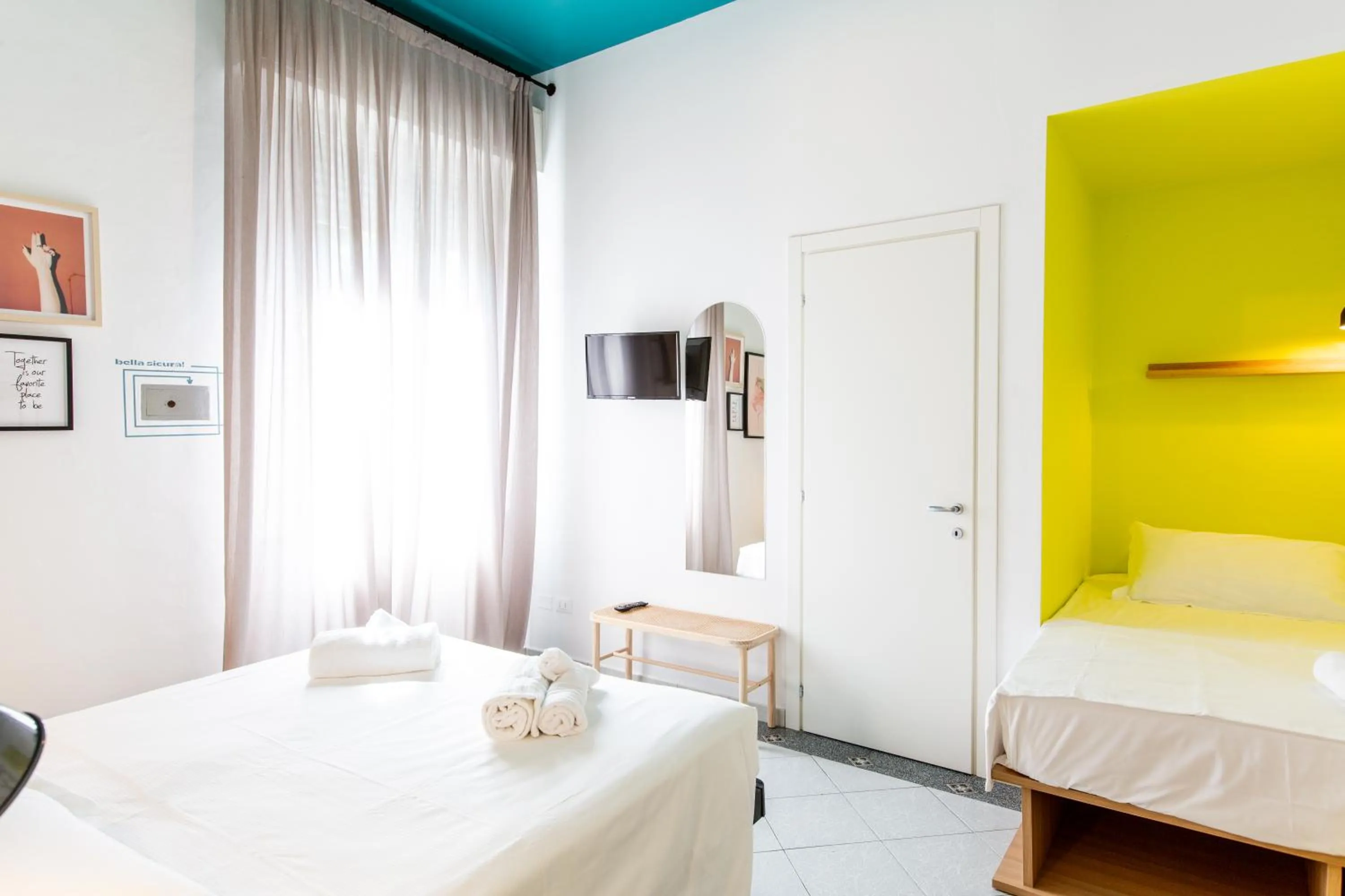 Bed in Hotel Belvedere Rimini