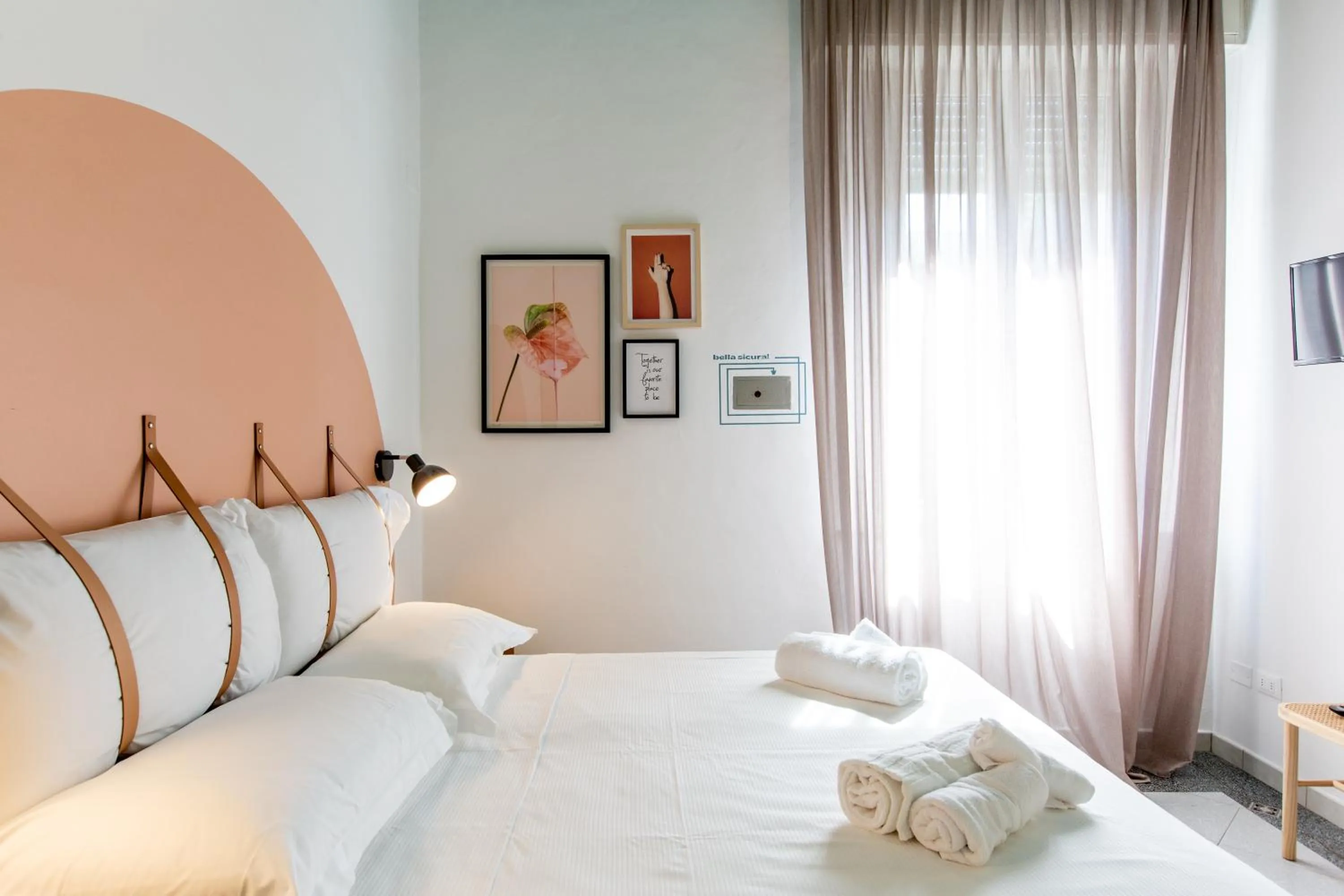 Bed in Hotel Belvedere Rimini