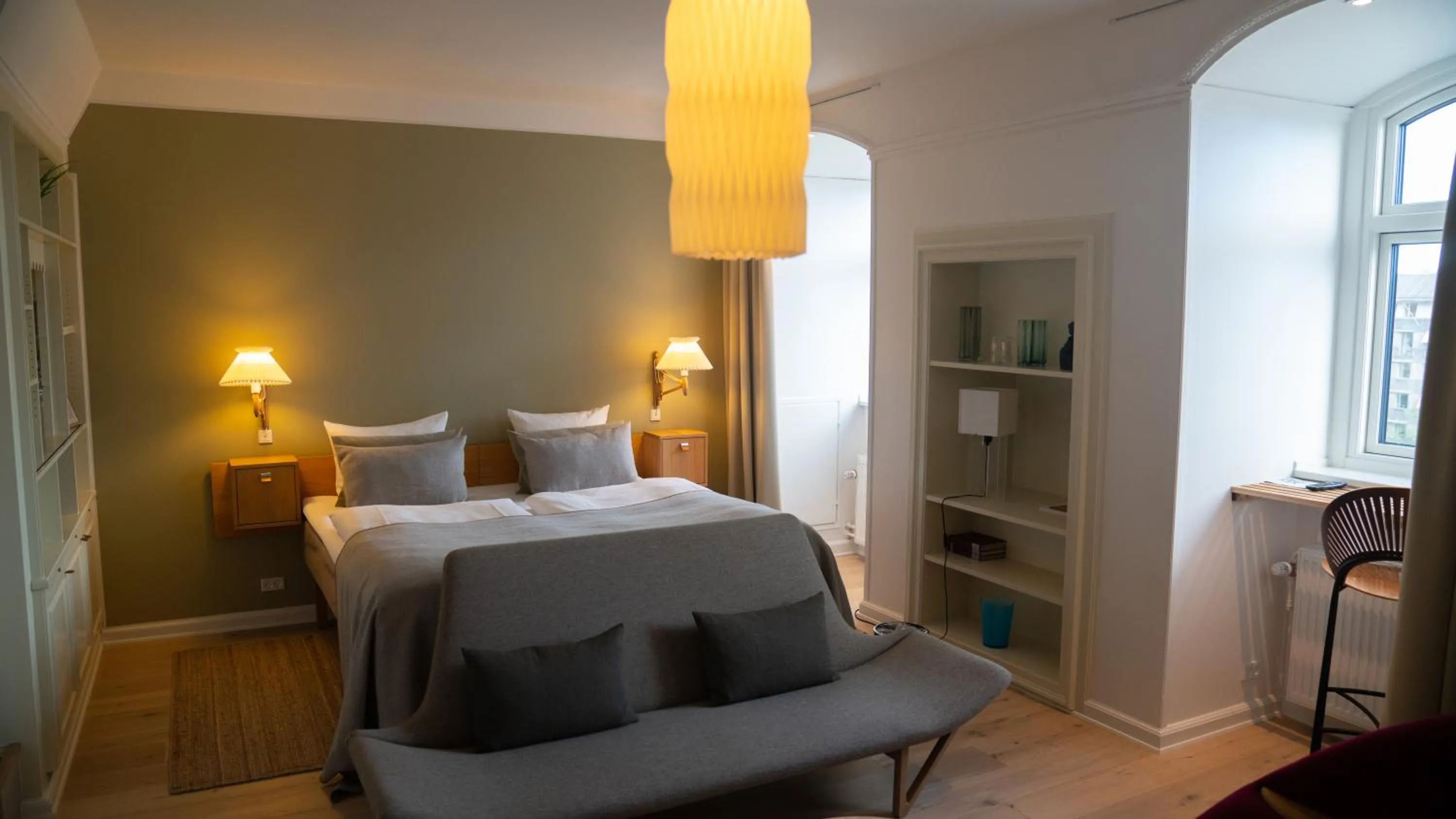 Bed in Hotel Alexandra