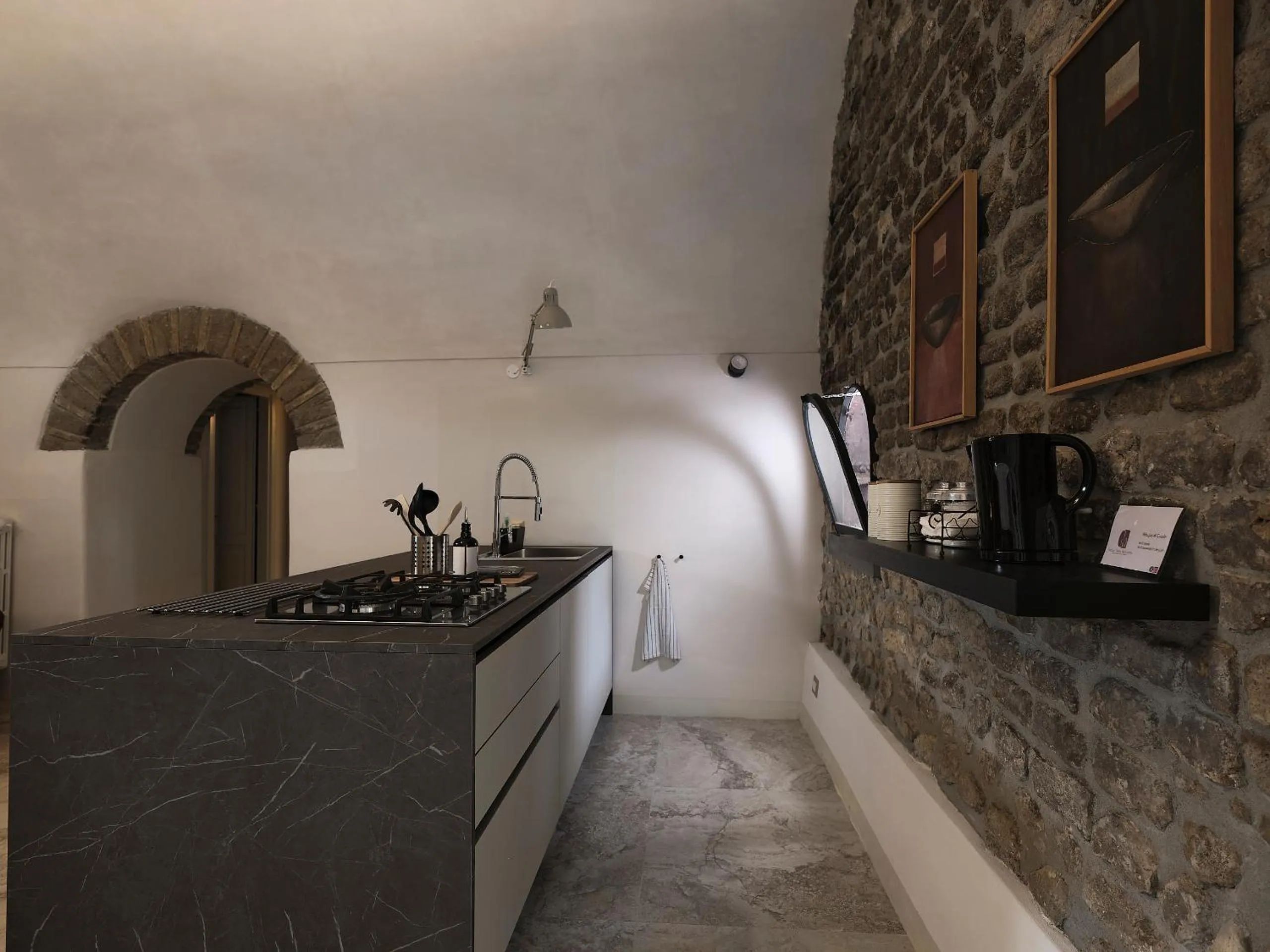 Kitchen or kitchenette in Agriturismo Castello Santa Margherita
