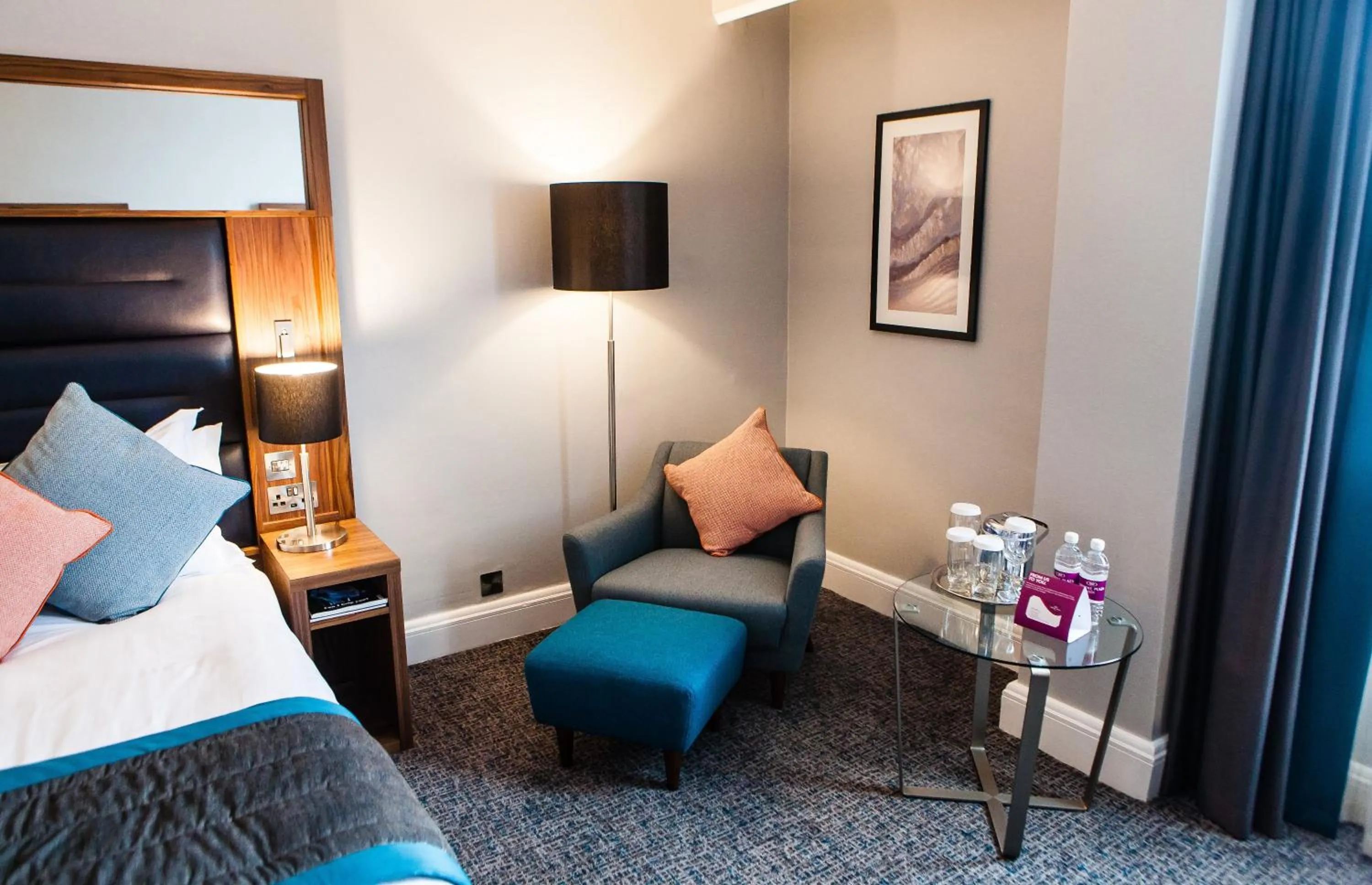 Seating area, Bed in Crowne Plaza Leeds by IHG