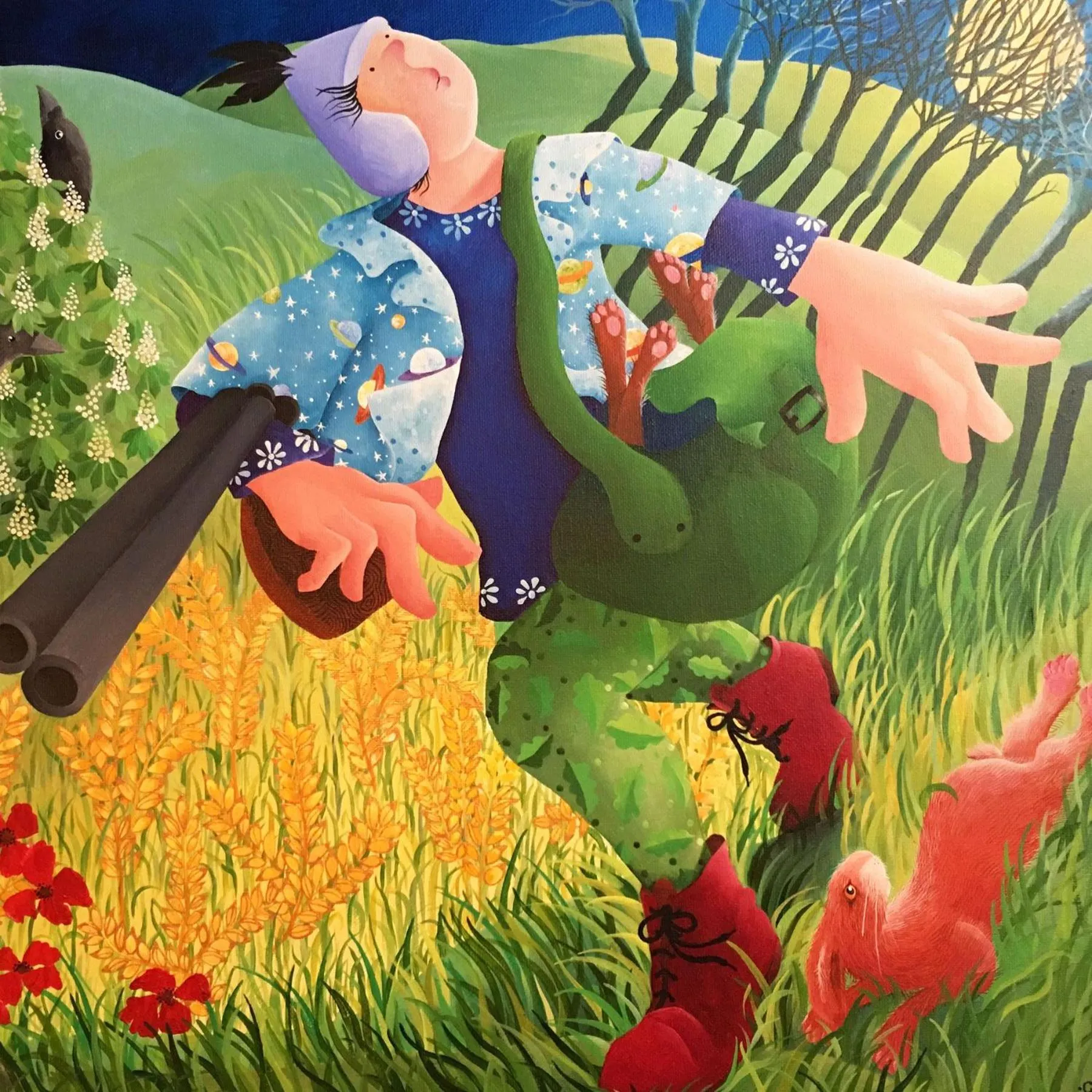 Decorative detail in The Bronze Pig