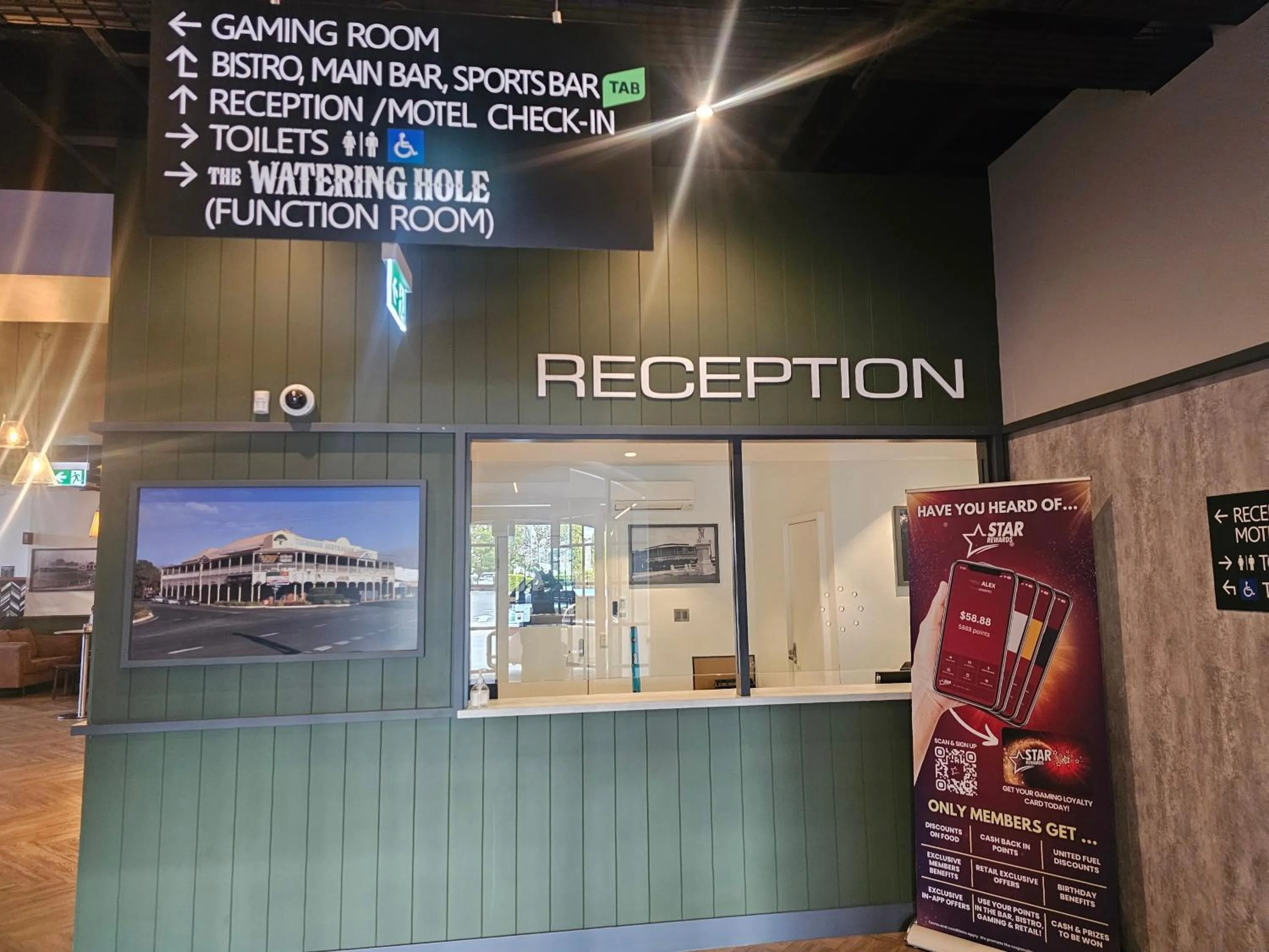Lobby or reception in The Australian Hotel Murgon