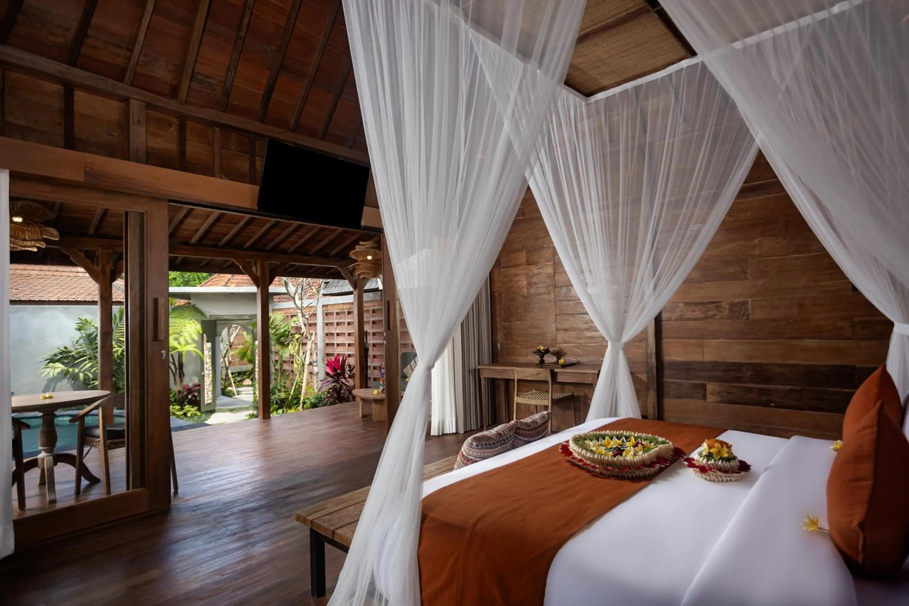 View (from property/room), Bed in Yana Villas Kemenuh by GenuineHost