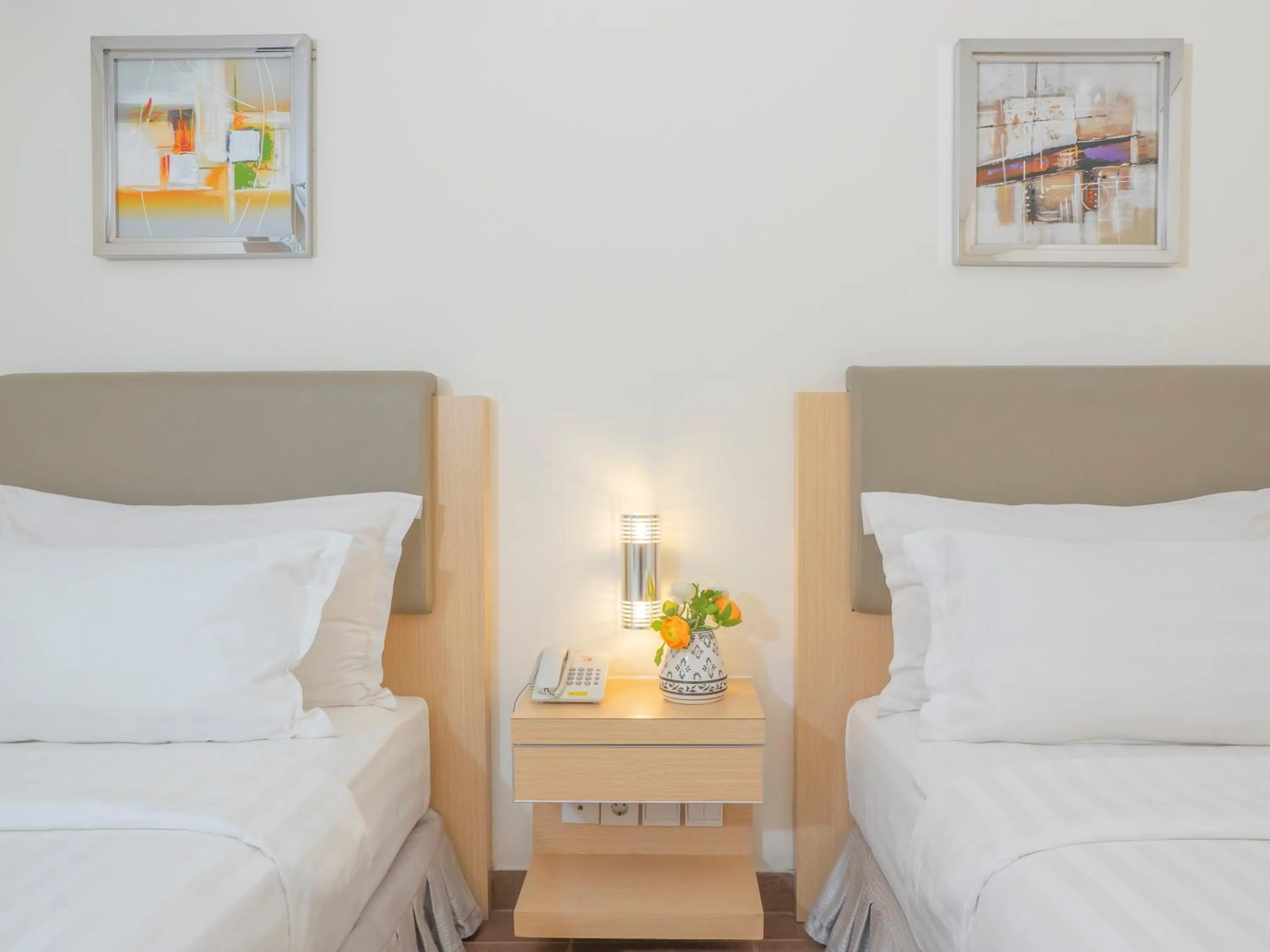 Bed in d'primahotel Airport Jakarta Terminal 1A