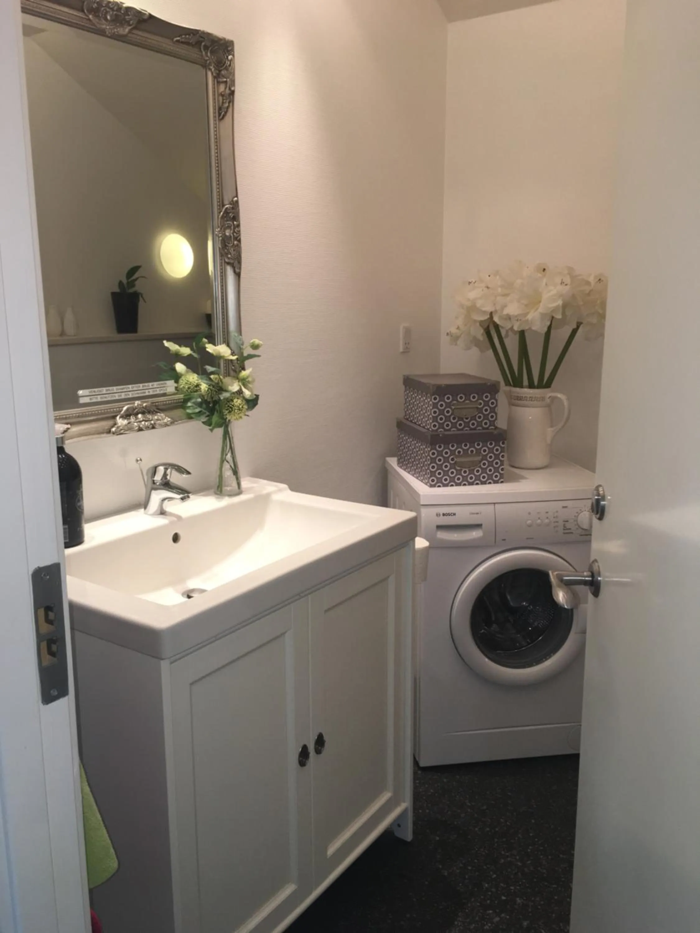 washing machine in Lolland Bed & Breakfast