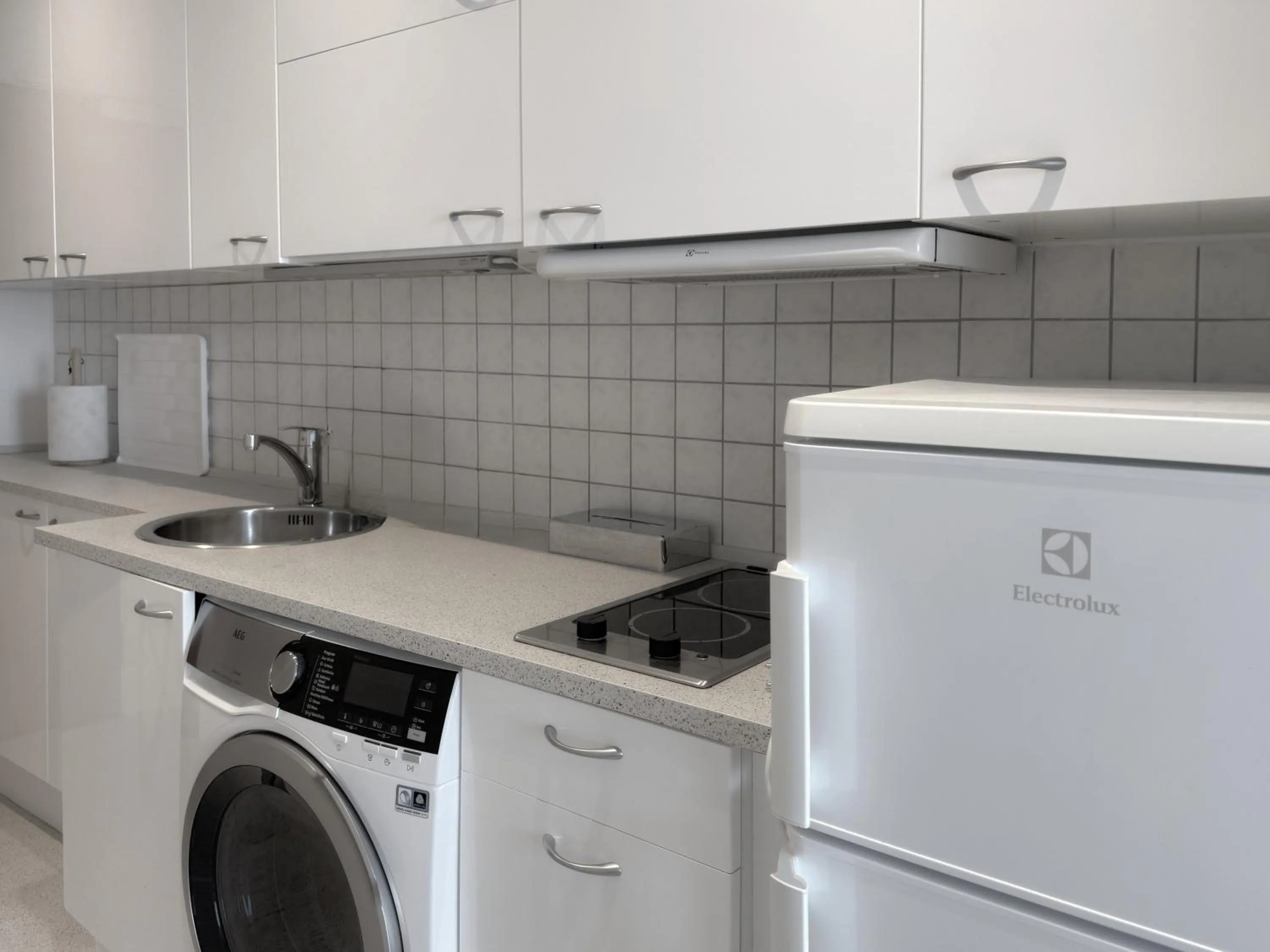 Kitchen or kitchenette in Helnan Marselis Hotel