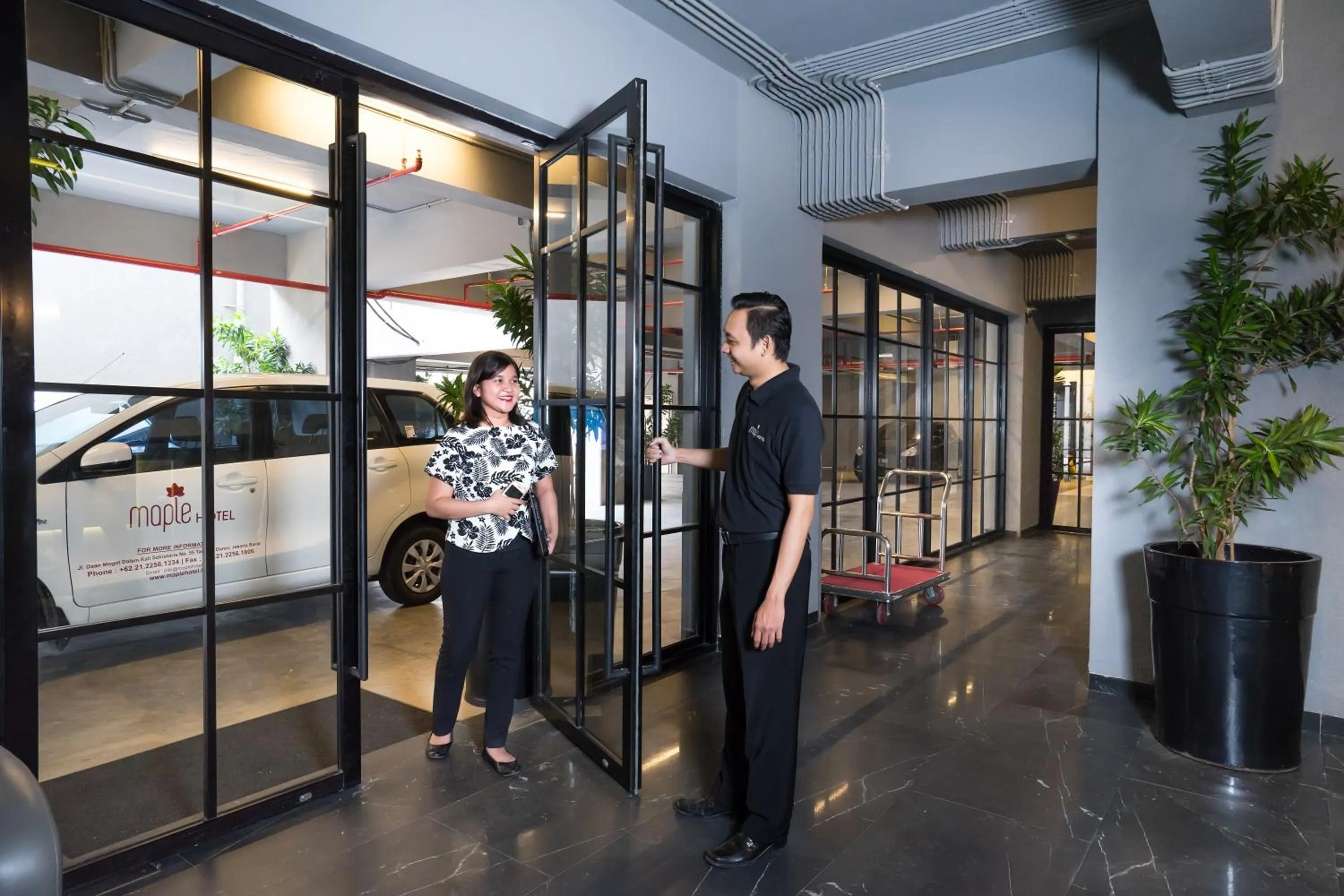 Staff in Maple Hotel Grogol