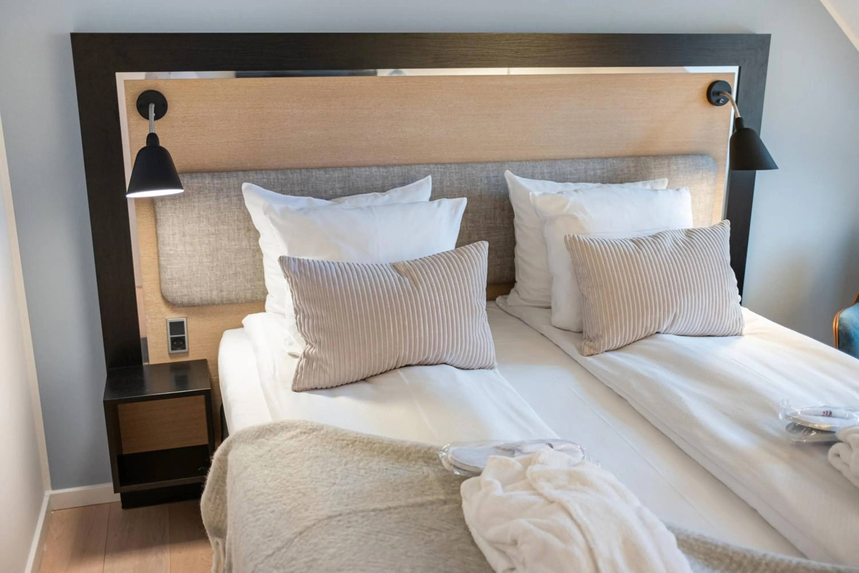 Bed in Gentofte Hotel