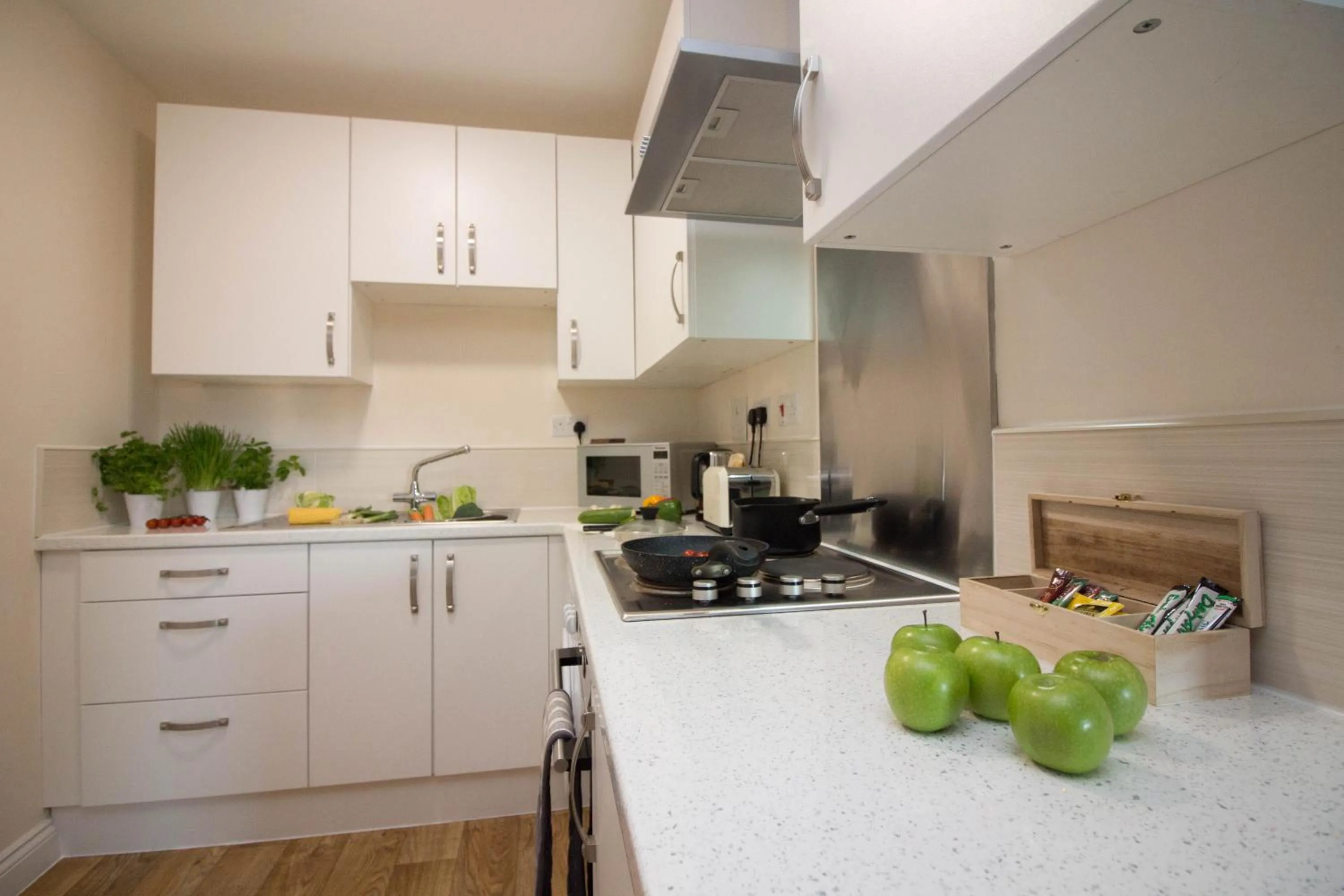 Kitchen or kitchenette in Castle Point Apartments Southampton Premier Lodge