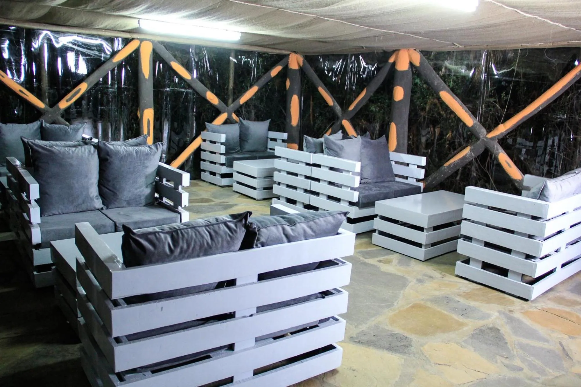 Seating area in Naivasha Peppercorn Holiday Resort