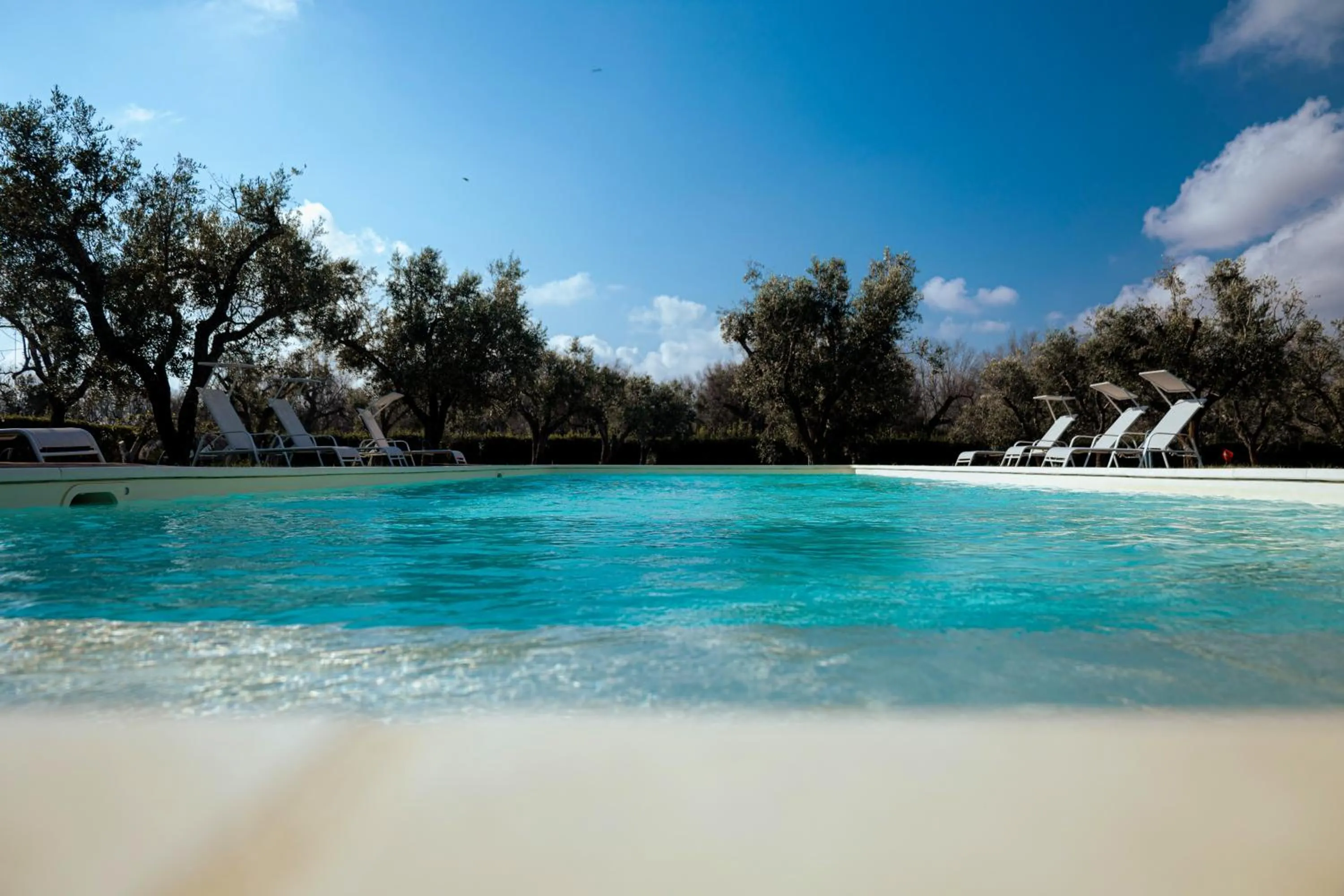 Pool view in Masseria Monache