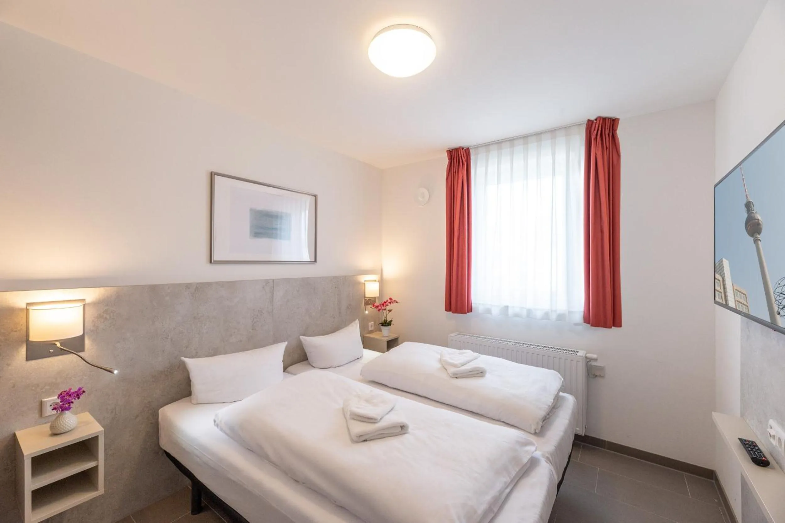 Bed in TRIO Apartment Hotel Berlin