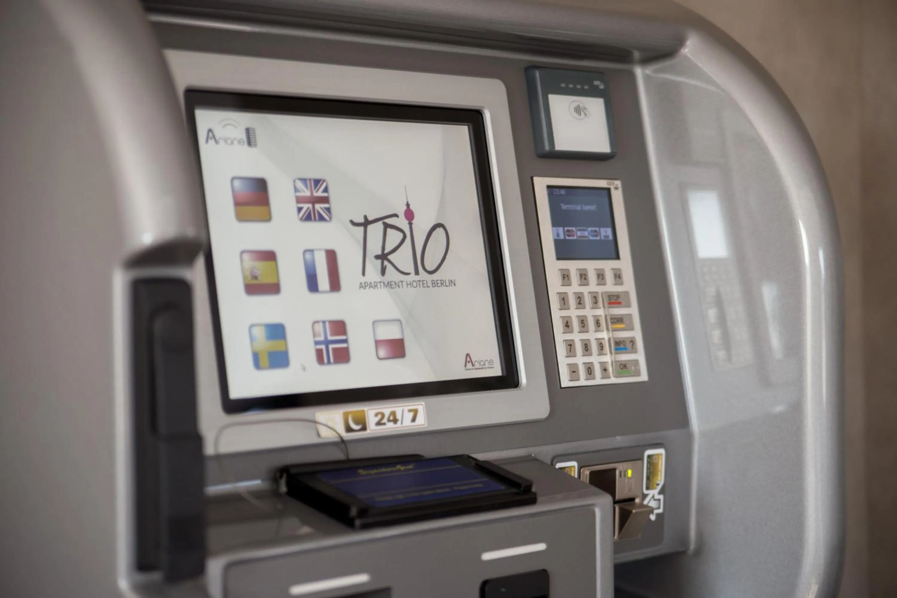 Lobby or reception in TRIO Apartment Hotel Berlin