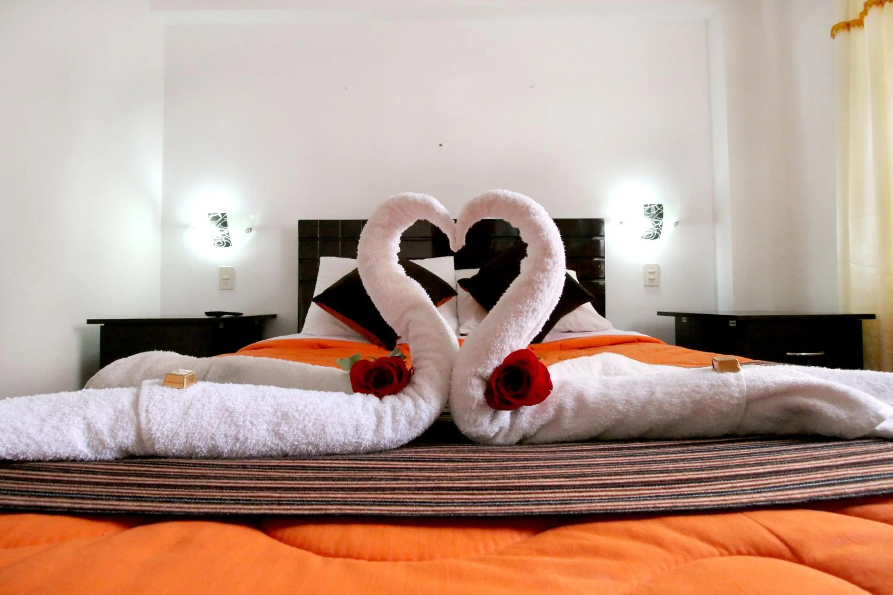 Bed in Hotel Peru Real