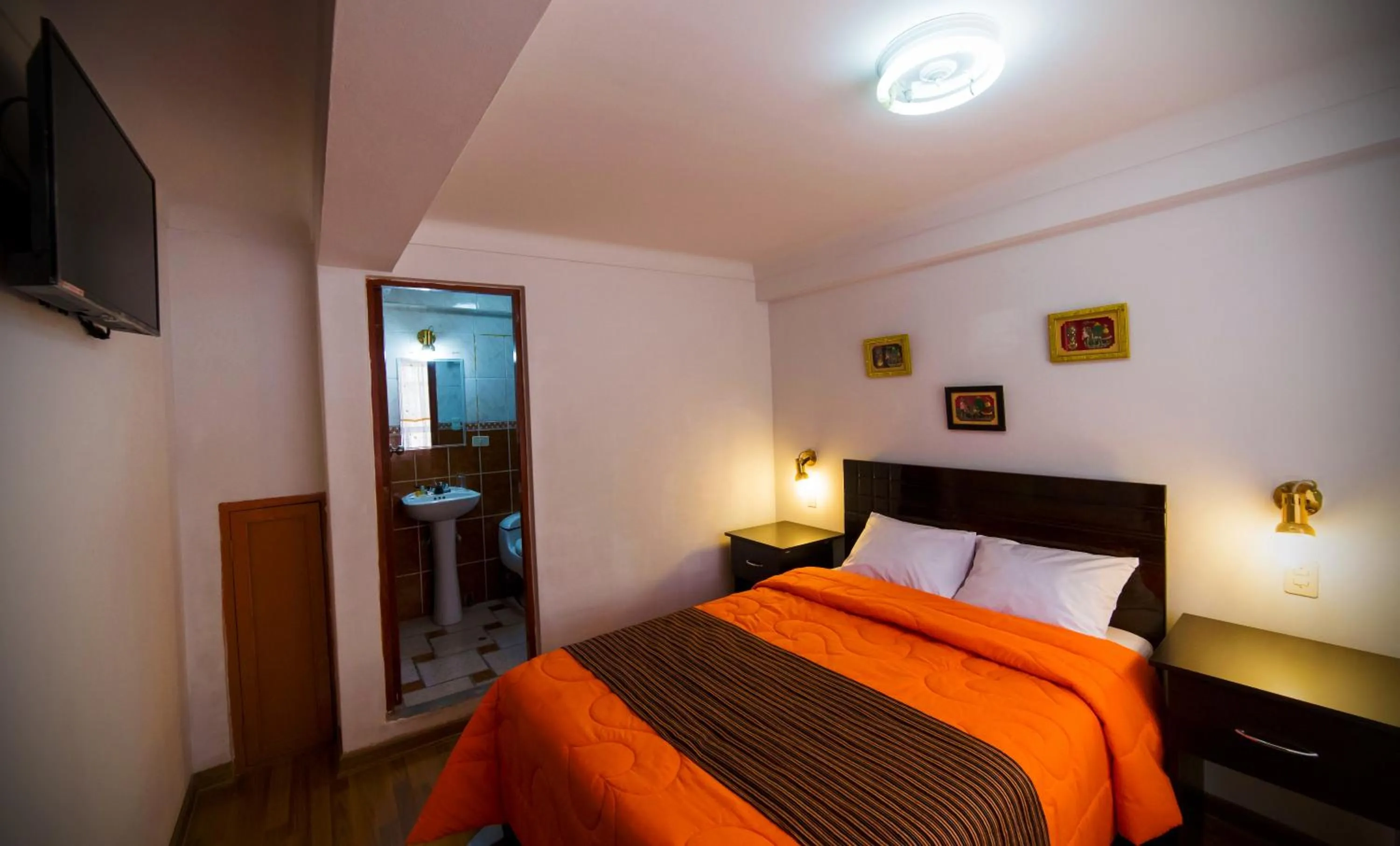 Bed in Hotel Peru Real