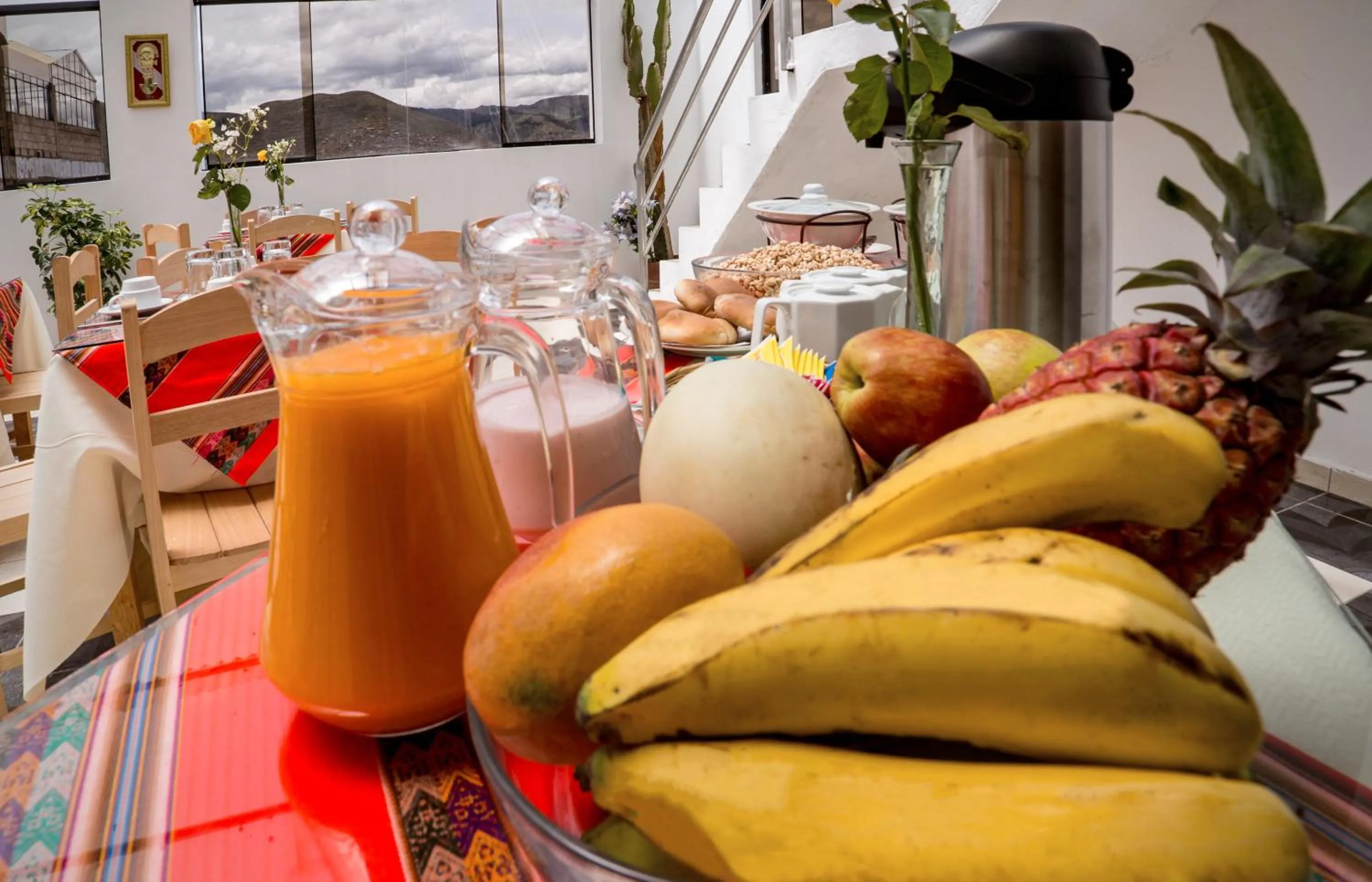 Continental breakfast in Hotel Peru Real