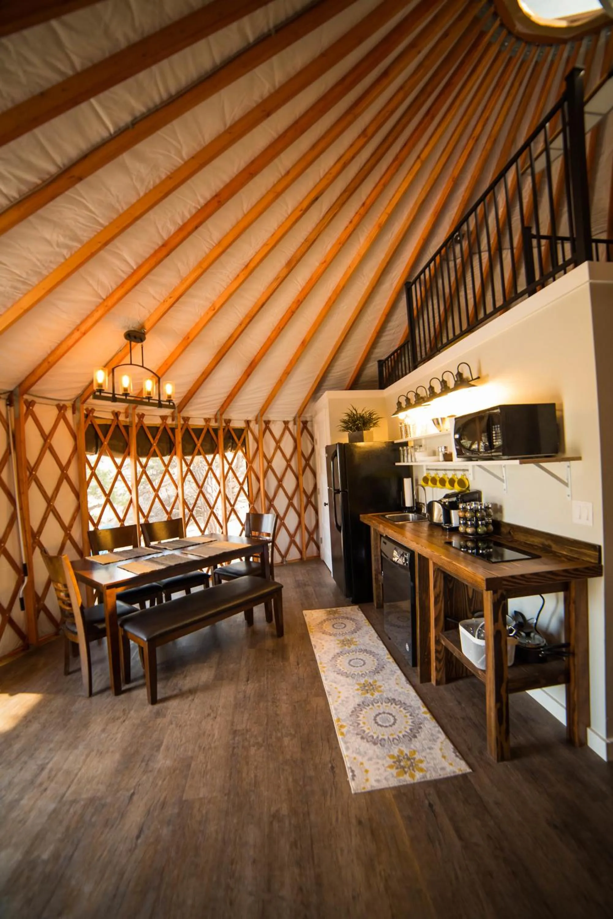 Kitchen or kitchenette in Escalante Yurts - Luxury Lodging