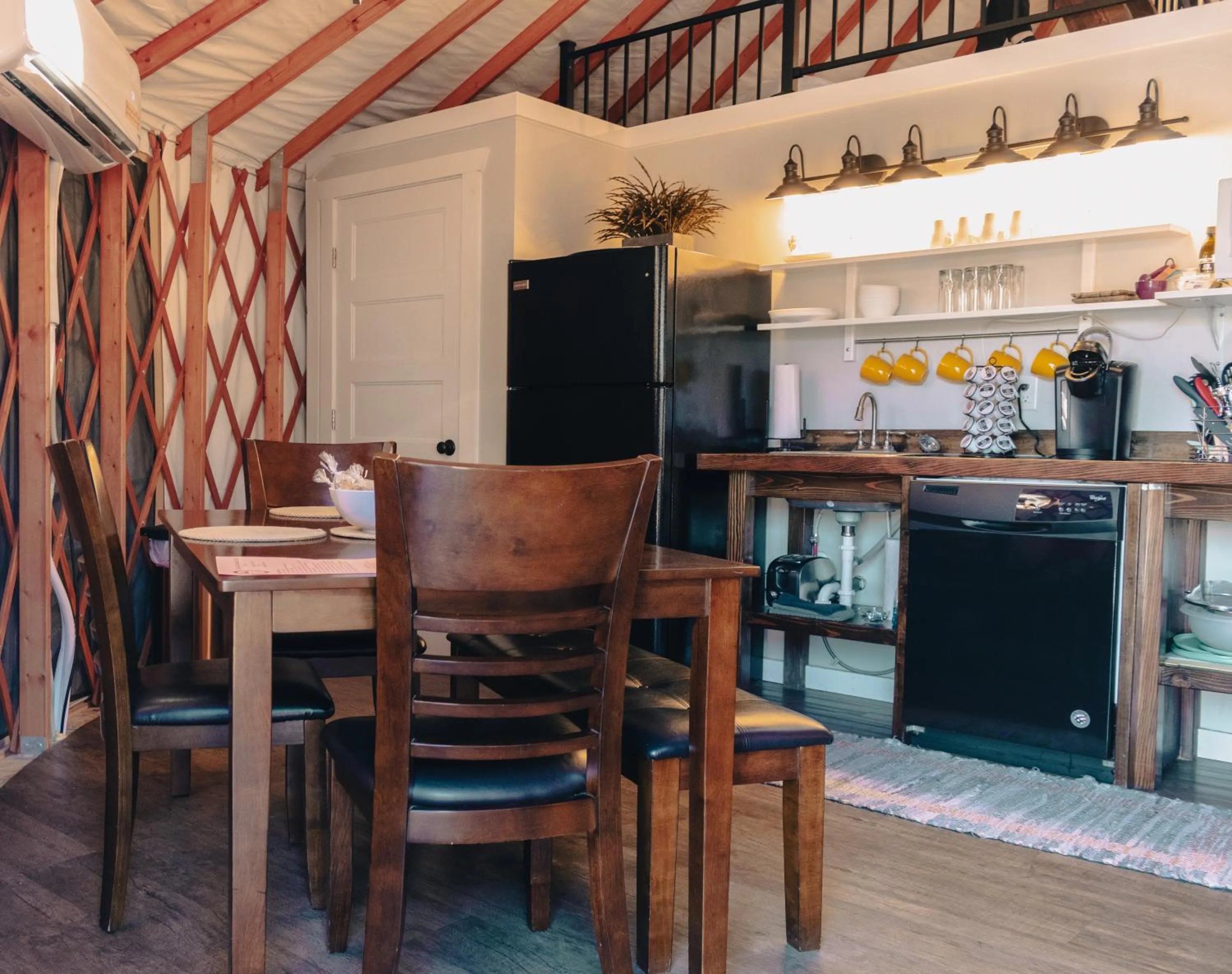 Kitchen or kitchenette in Escalante Yurts - Luxury Lodging