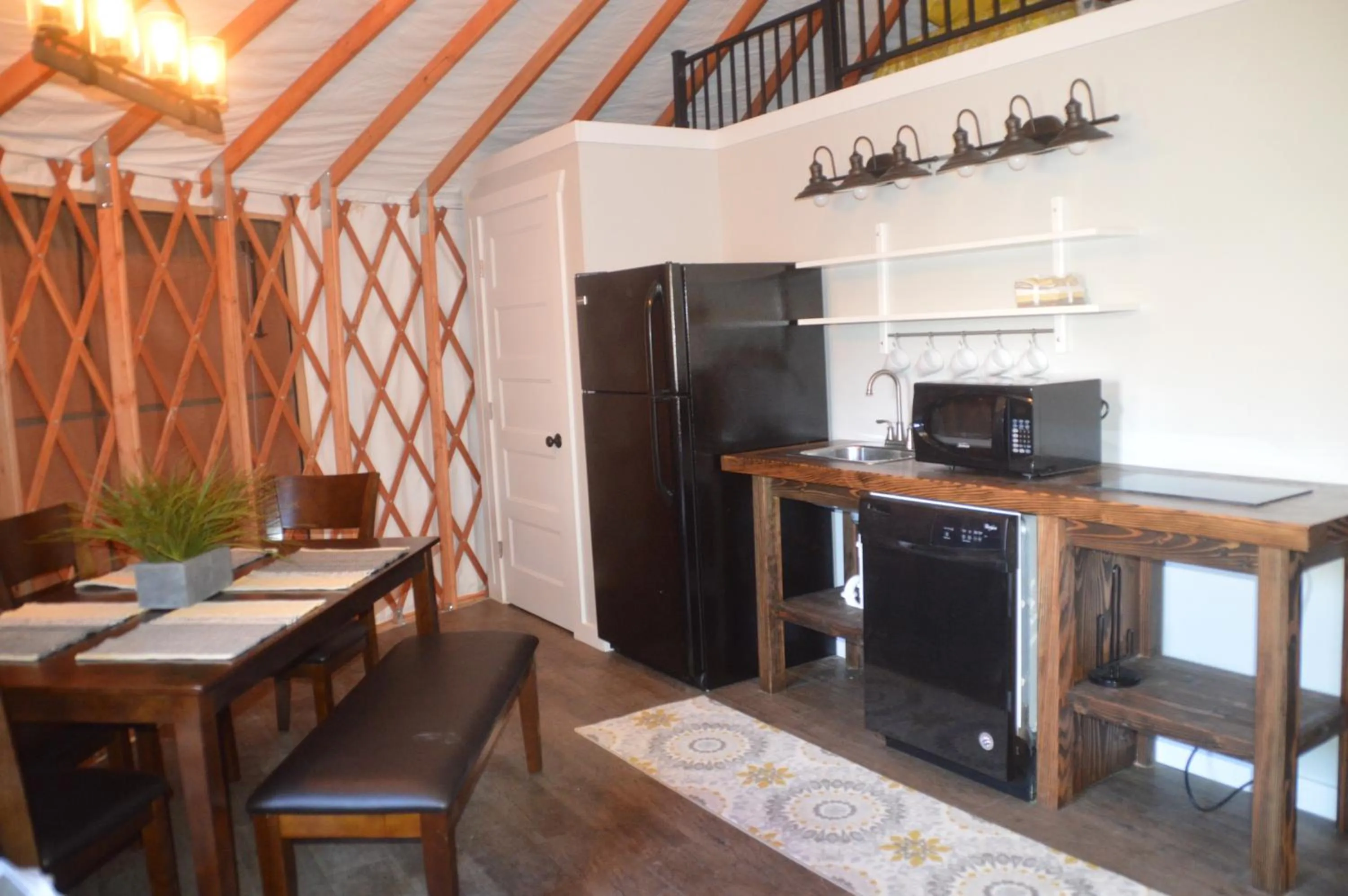 Kitchen or kitchenette in Escalante Yurts - Luxury Lodging