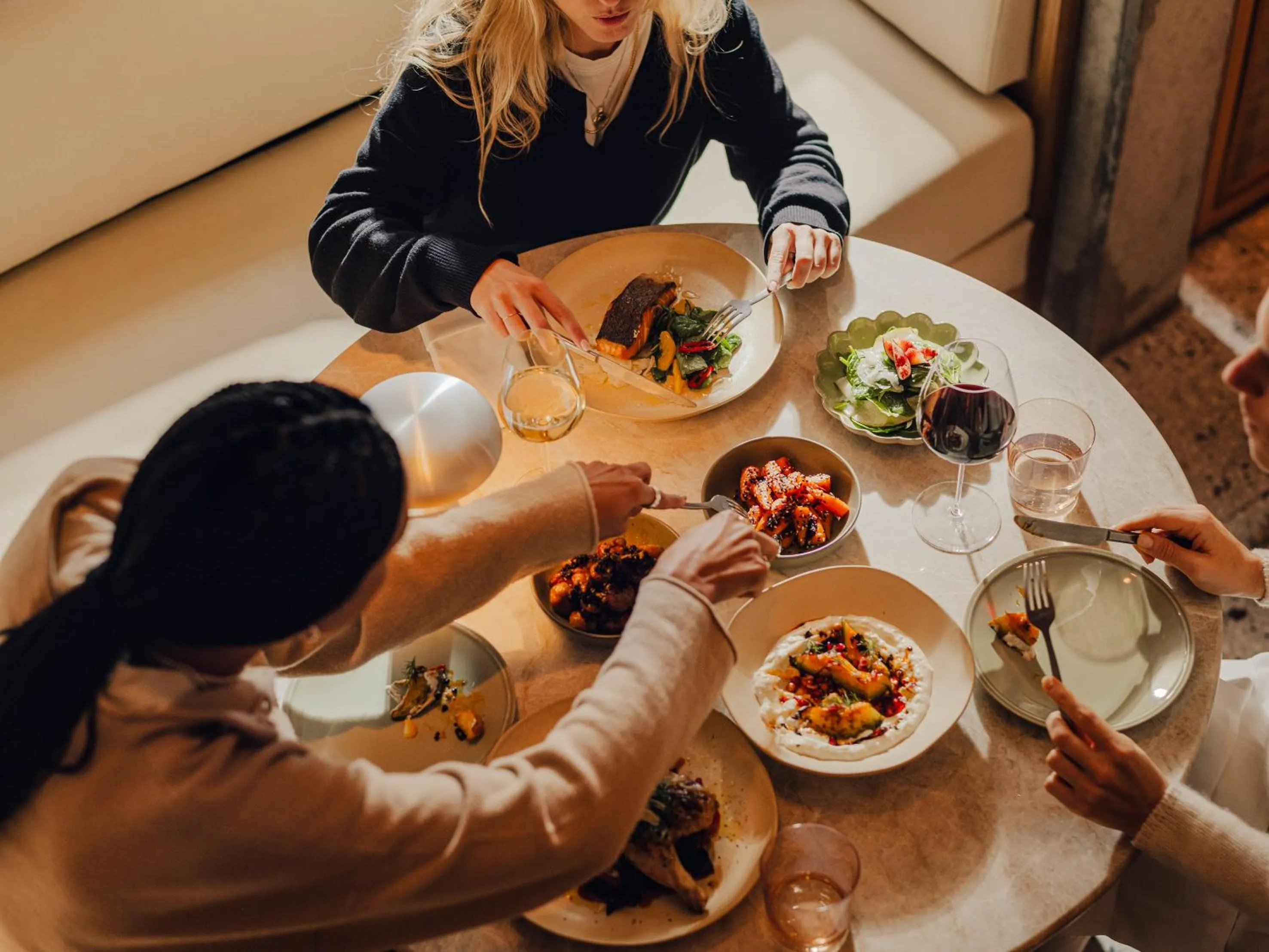 Food and drinks in Aethos London Shoreditch