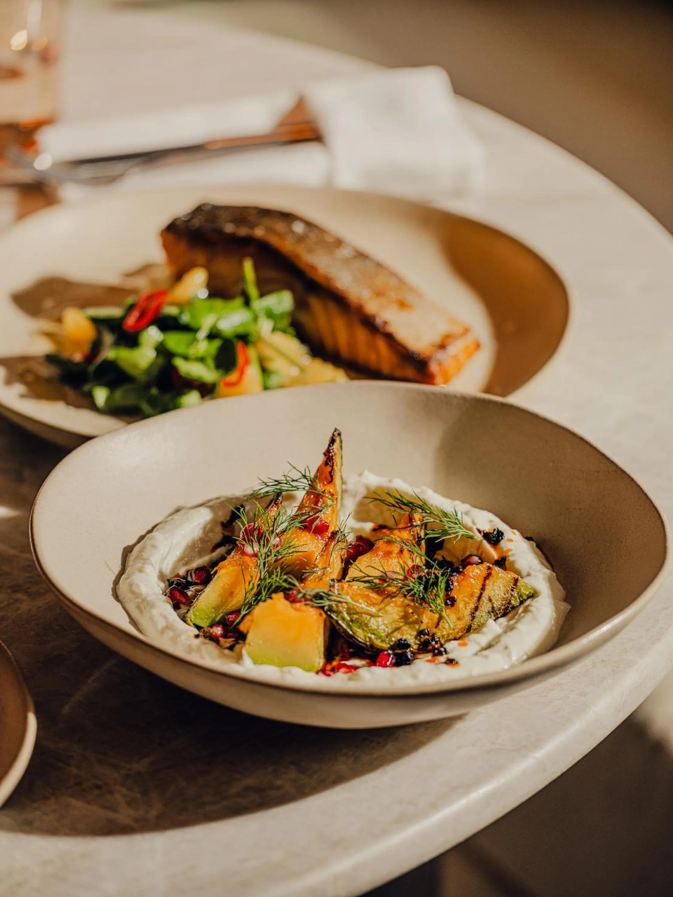 Food and drinks in Aethos London Shoreditch