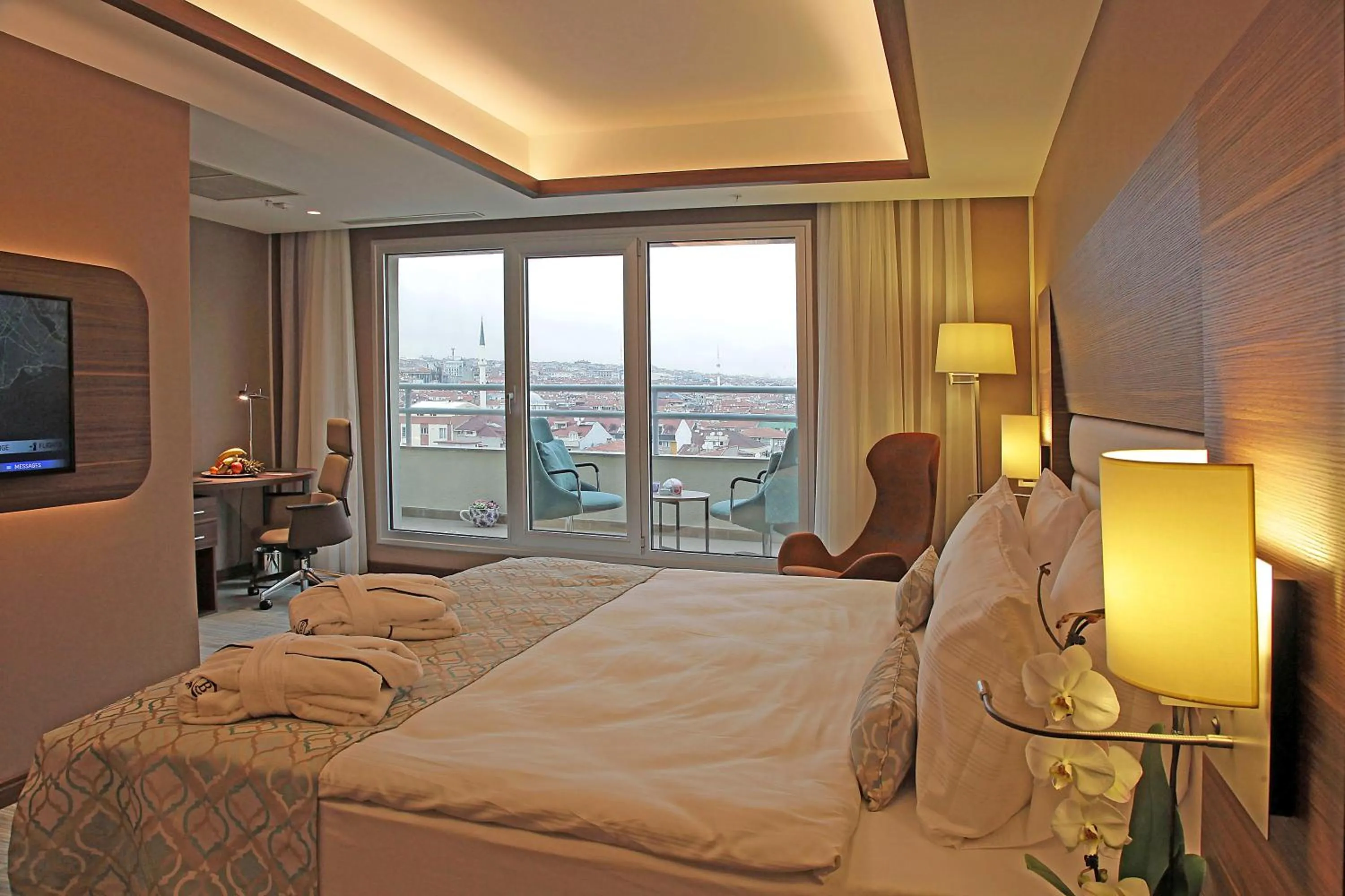 Decorative detail, Bed in Bricks Hotel İstanbul