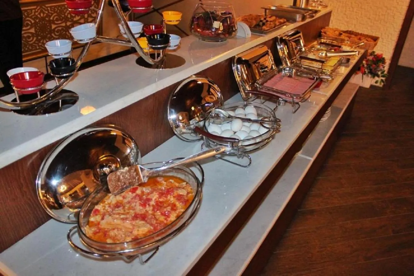 Buffet breakfast in Manor Luxury Hotel Baku