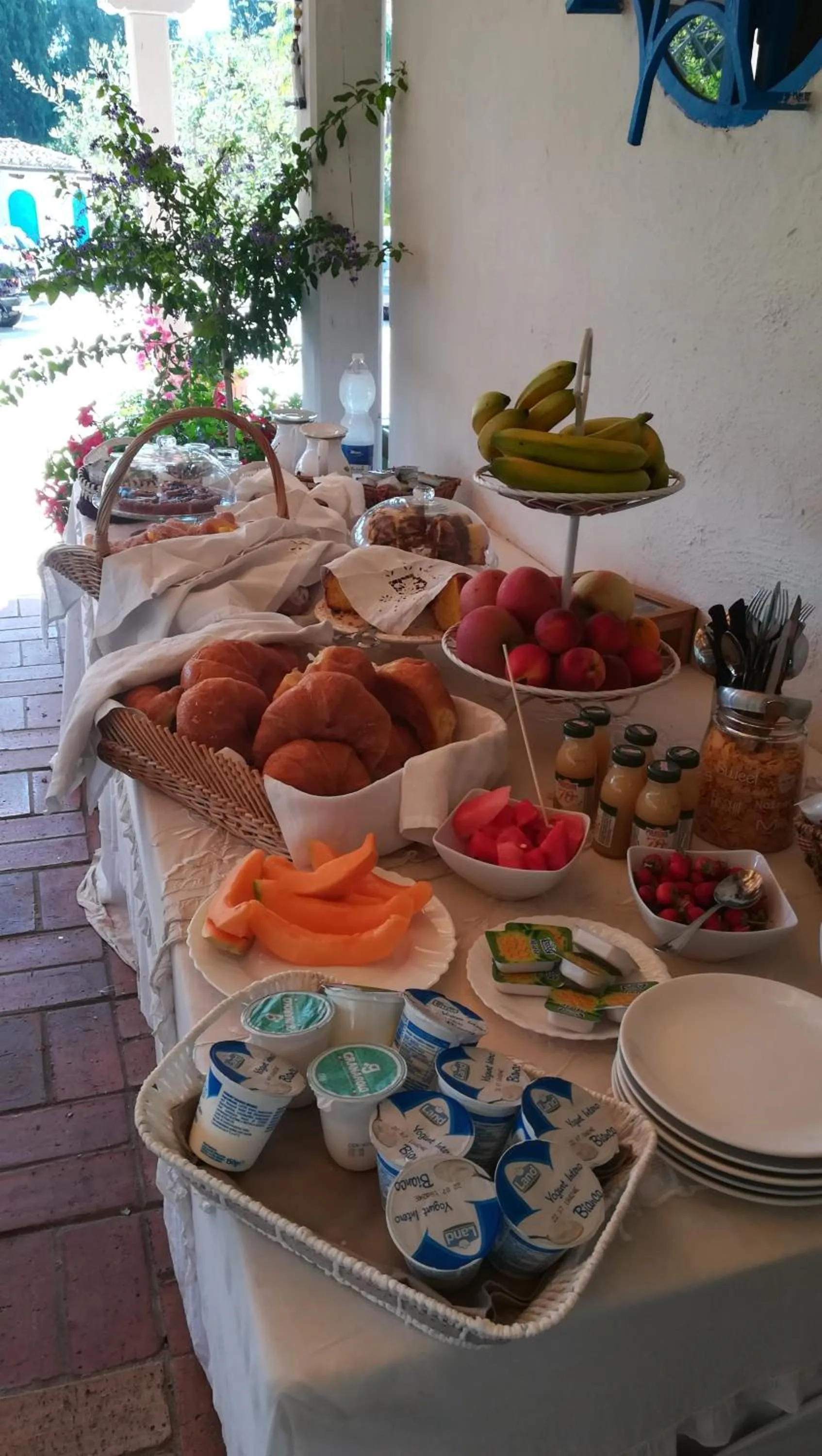 Italian breakfast in Baia D'Oro