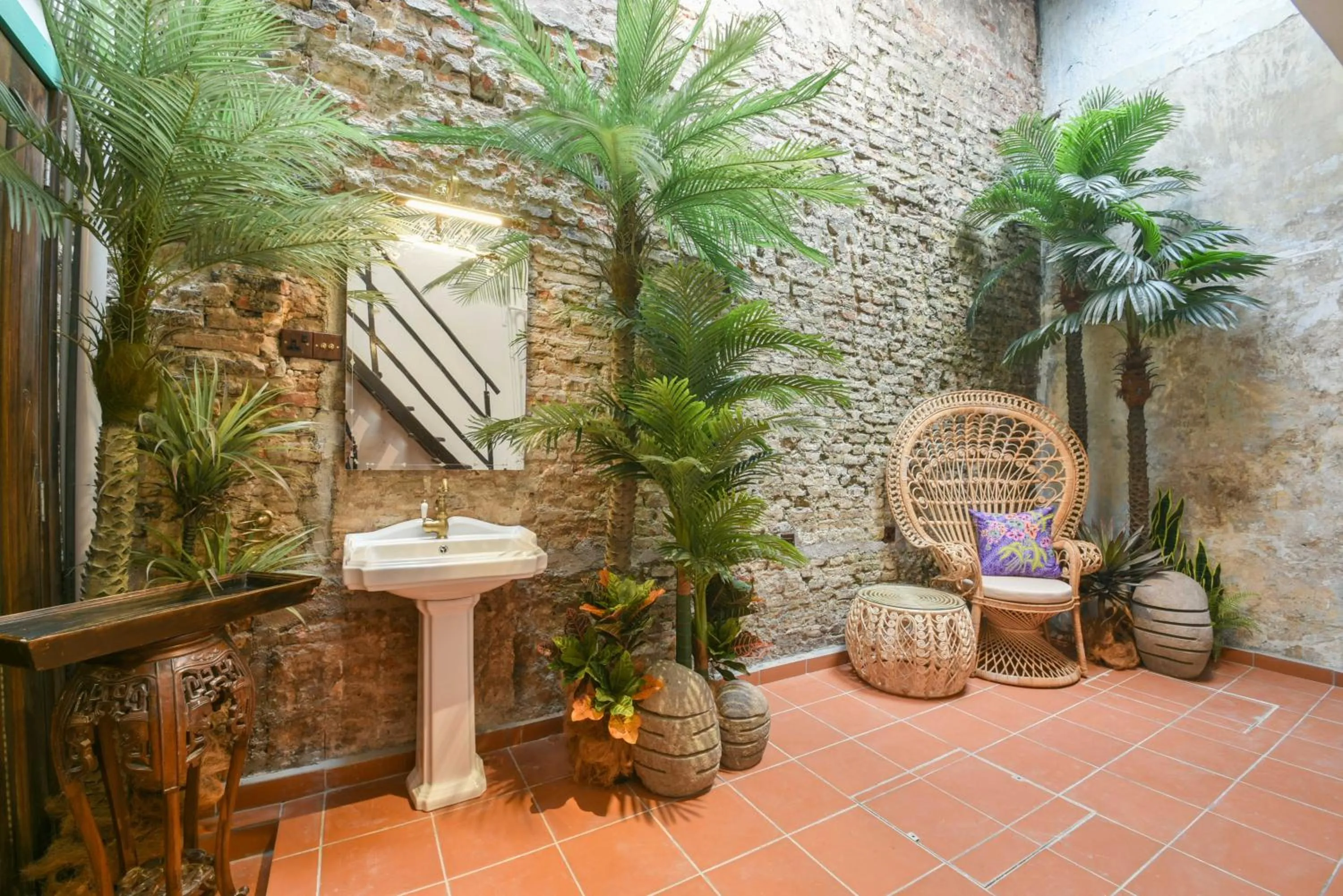 Garden view in Ohana House HQ