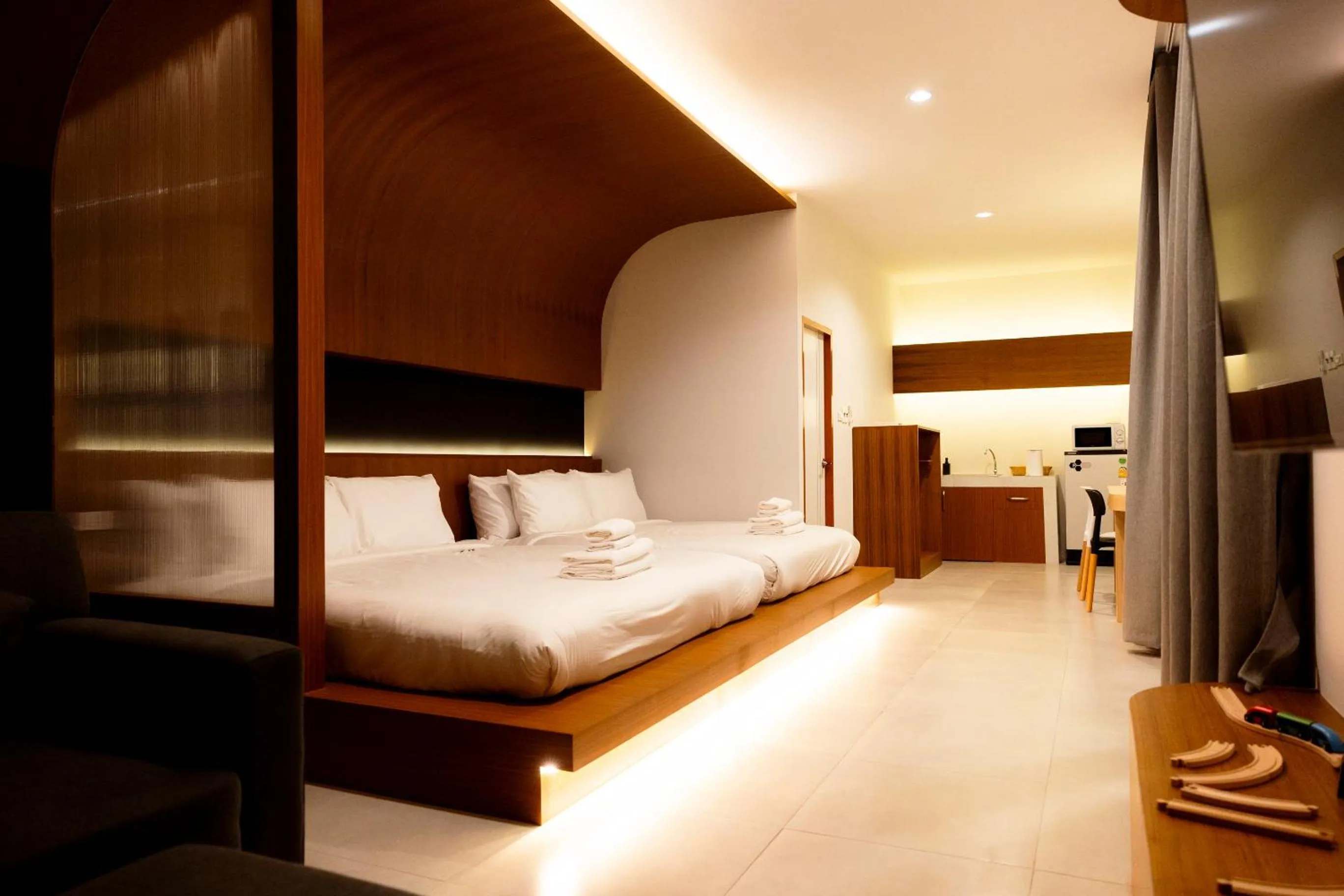 Bedroom, Bed in Karpenter Lampang